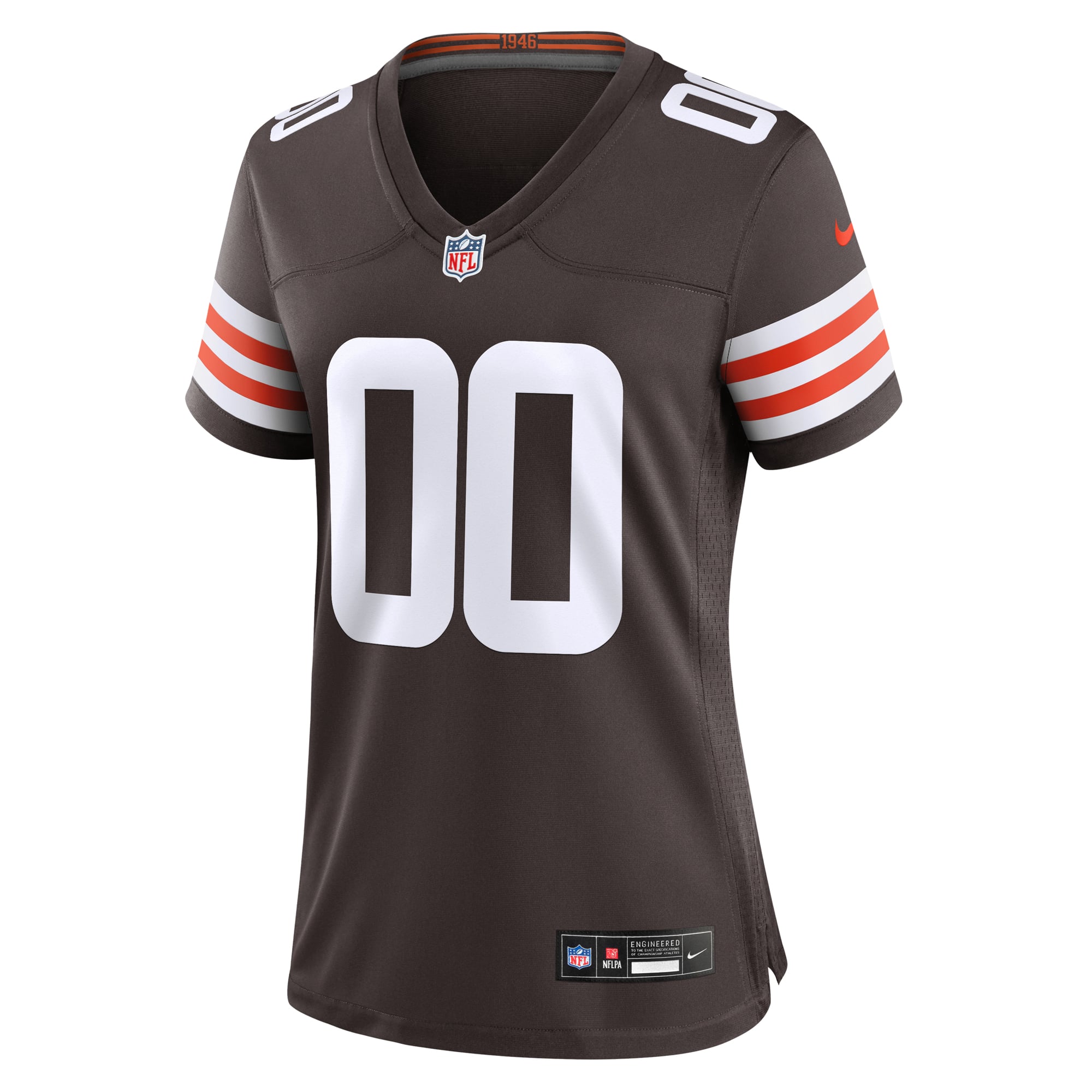 Cleveland Browns Women's Custom Game Jersey - Brown - Image 3