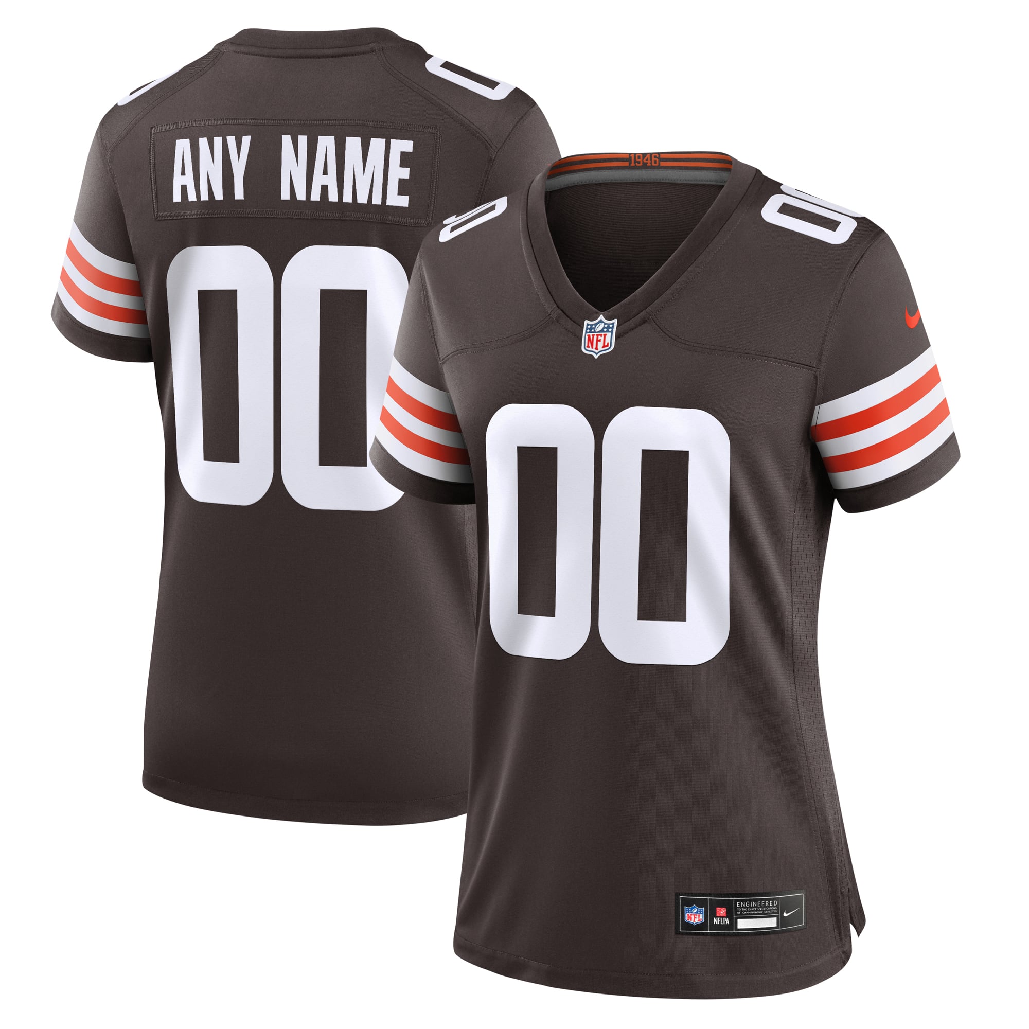 Cleveland Browns Women's Custom Game Jersey - Brown
