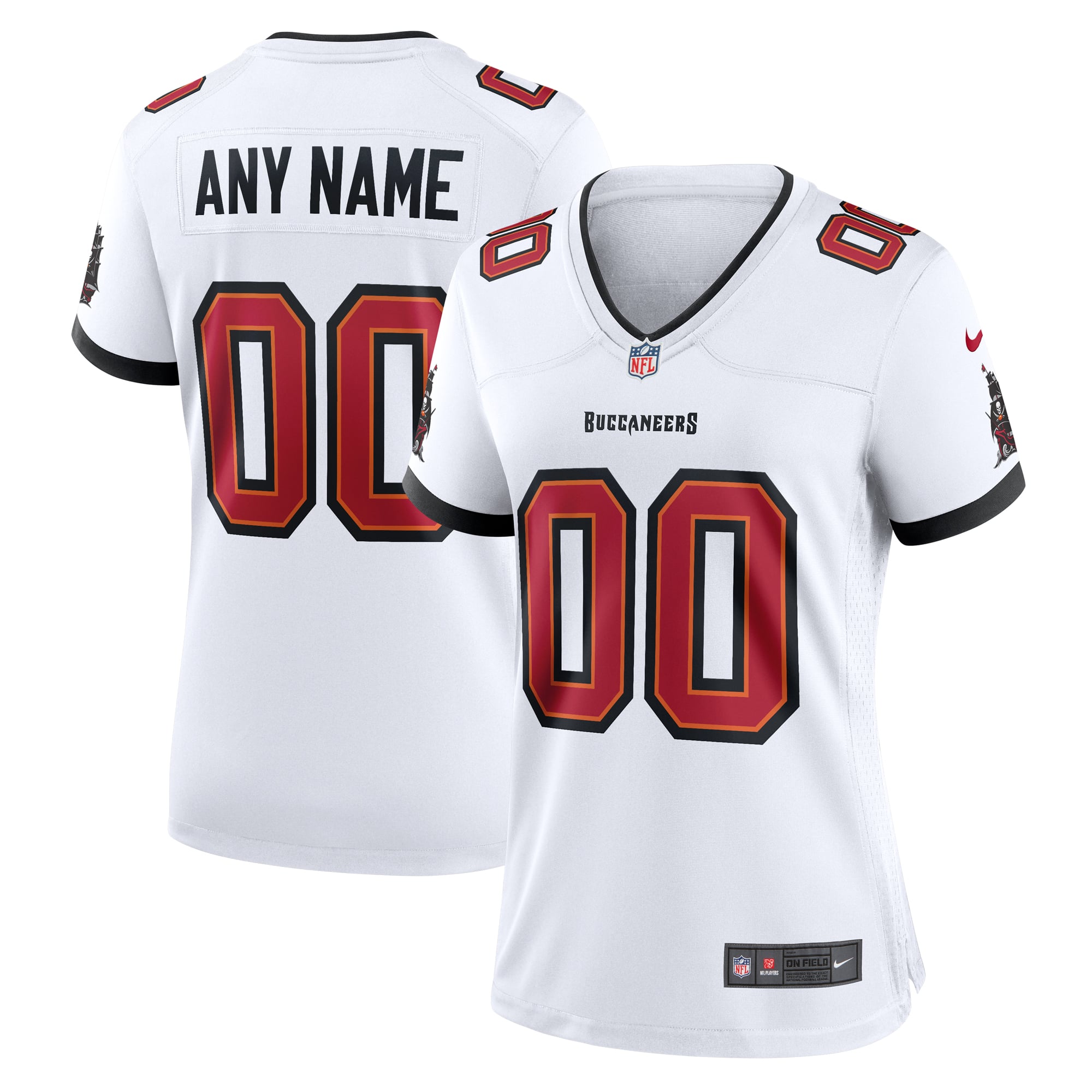 Tampa Bay Buccaneers Women's Custom Game Jersey - White - Image 2