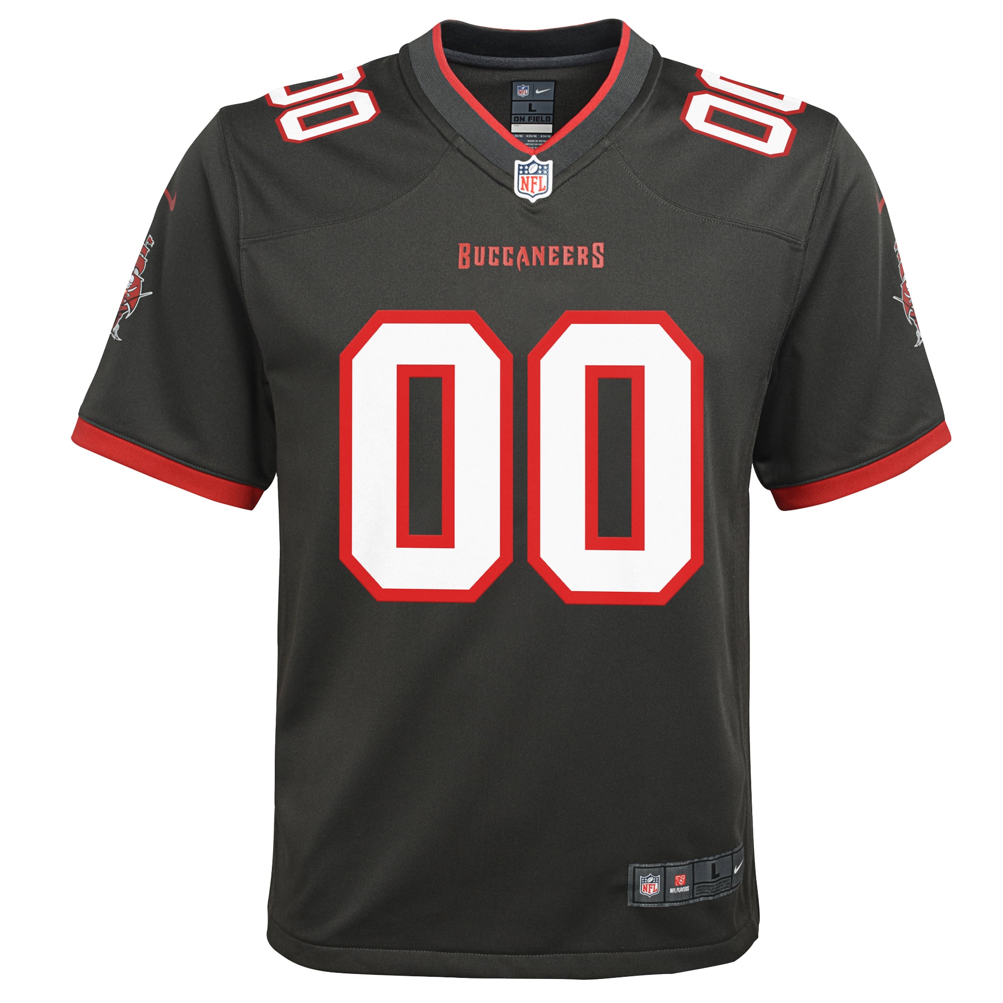 Tampa Bay Buccaneers Youth Custom Game Jersey - Pewter - Image 3
