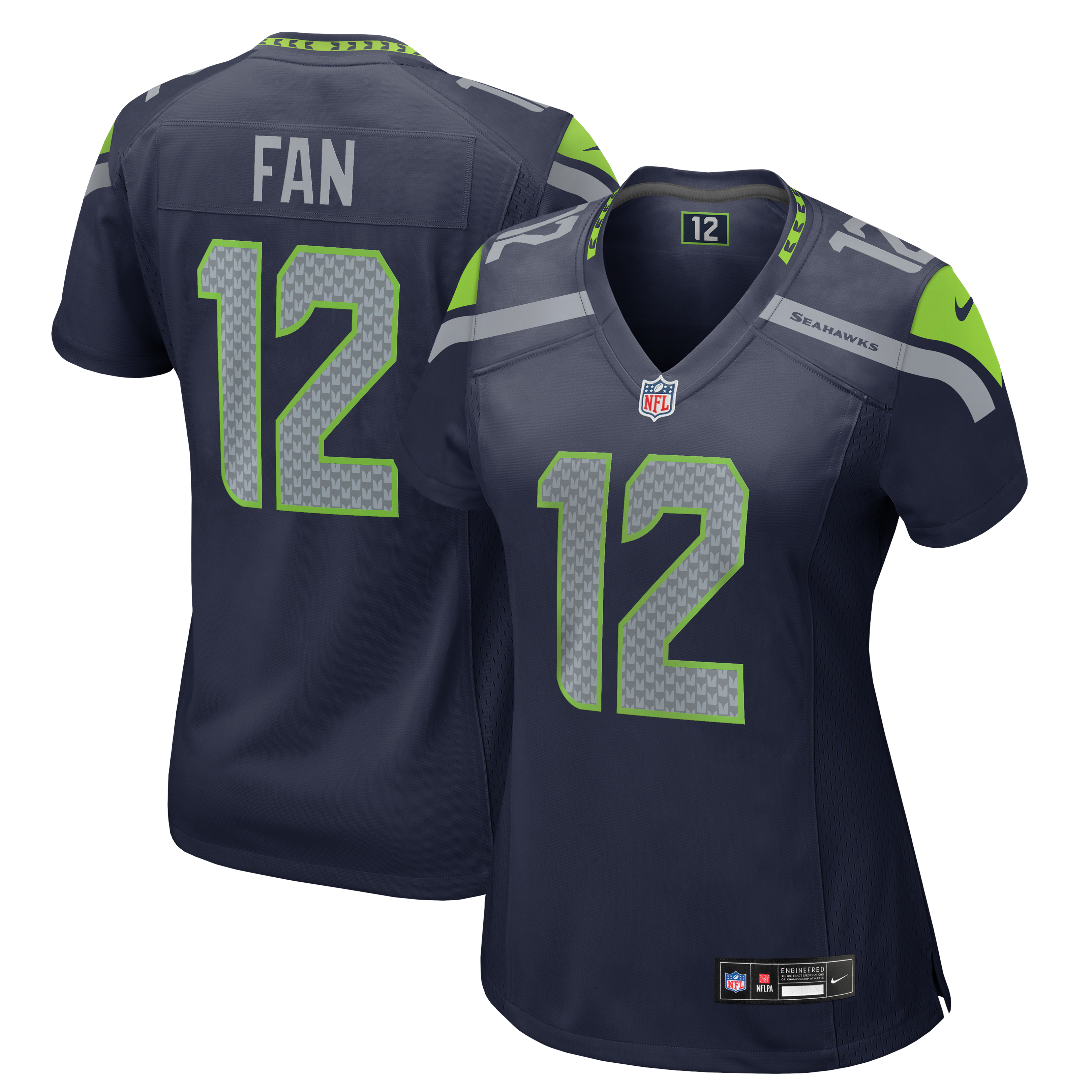 12s Seattle Seahawks Women's Player Jersey - College Navy