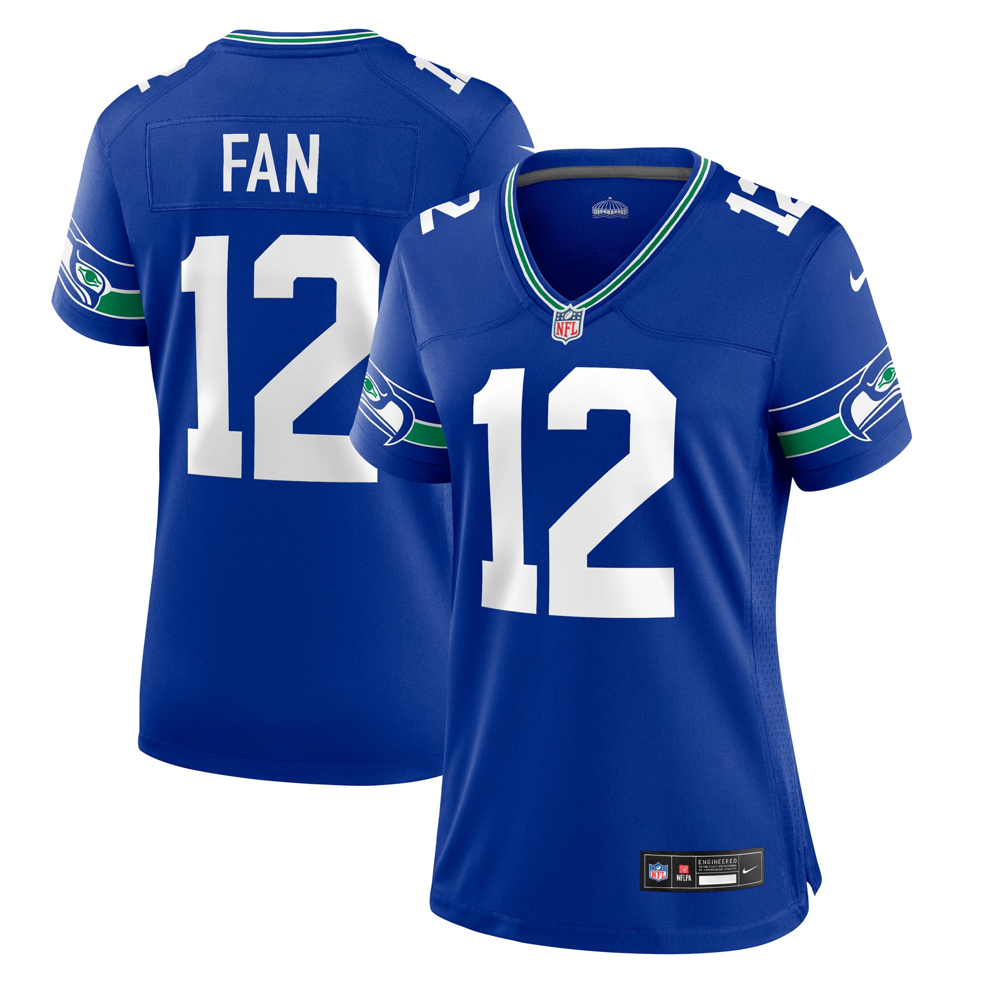 12s Seattle Seahawks Women's Player Jersey - Royal - Image 2