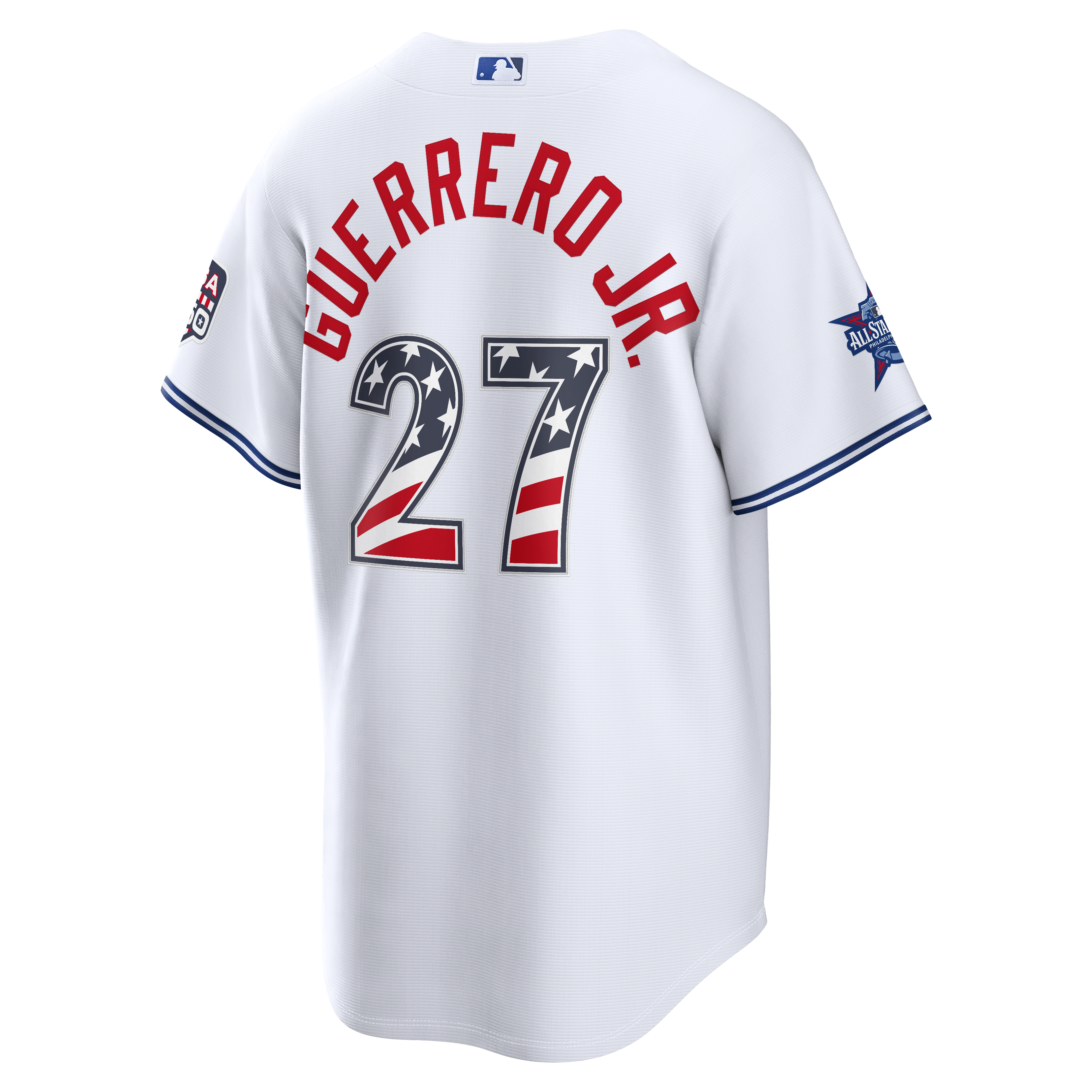 2026 All-Star Edition Stars & Stripes Toronto Blue Jays Vladimir Guerrero Jr. White Stadium Jersey - Image 4
