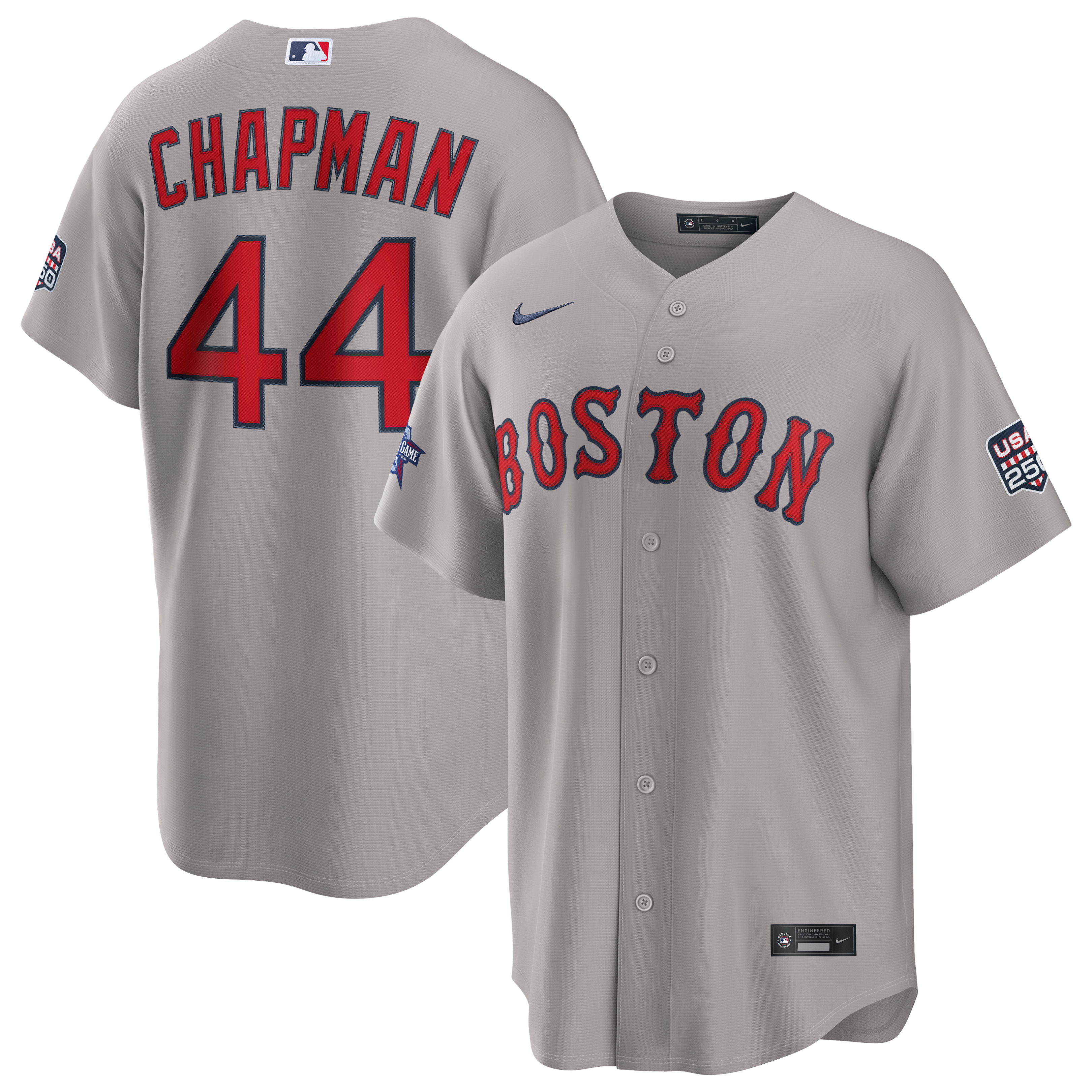 2026 All-Star Game Boston Red Sox Aroldis Chapman Gray Jersey - Image 2