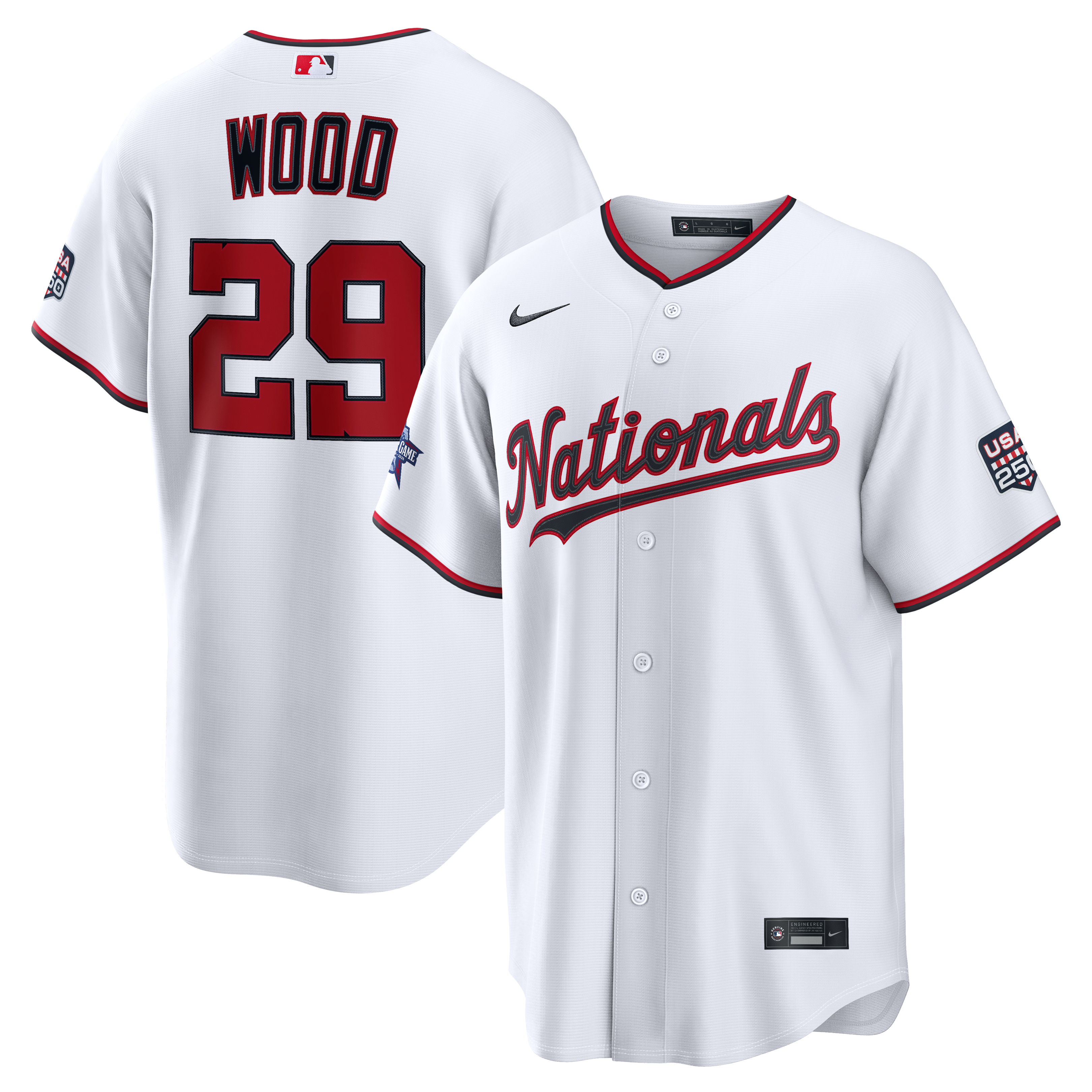 2026 All-Star Game Washington Nationals James Wood White Jersey