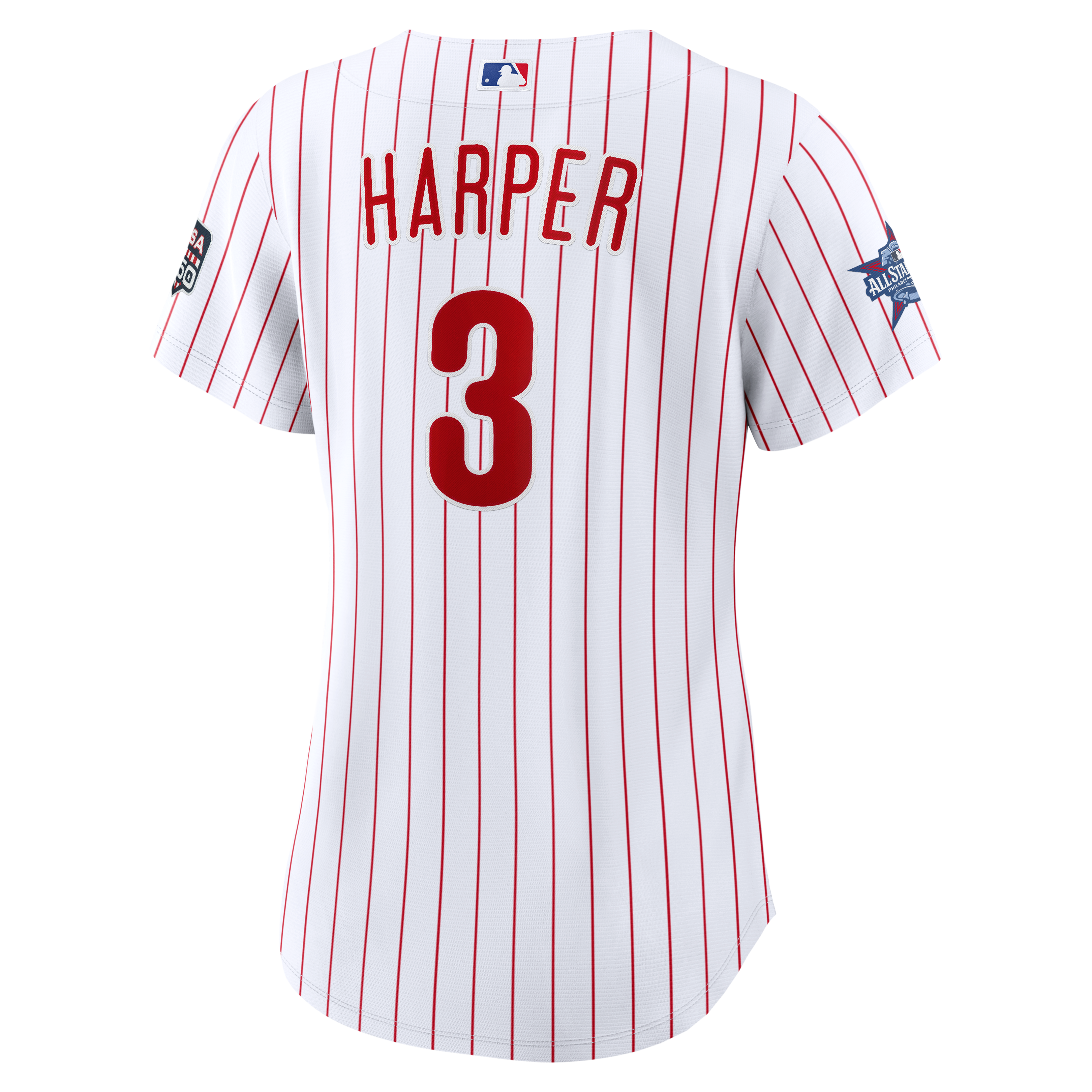 2026 All-Star Game Women's Philadelphia Phillies Bryce Harper White Jersey - Image 4
