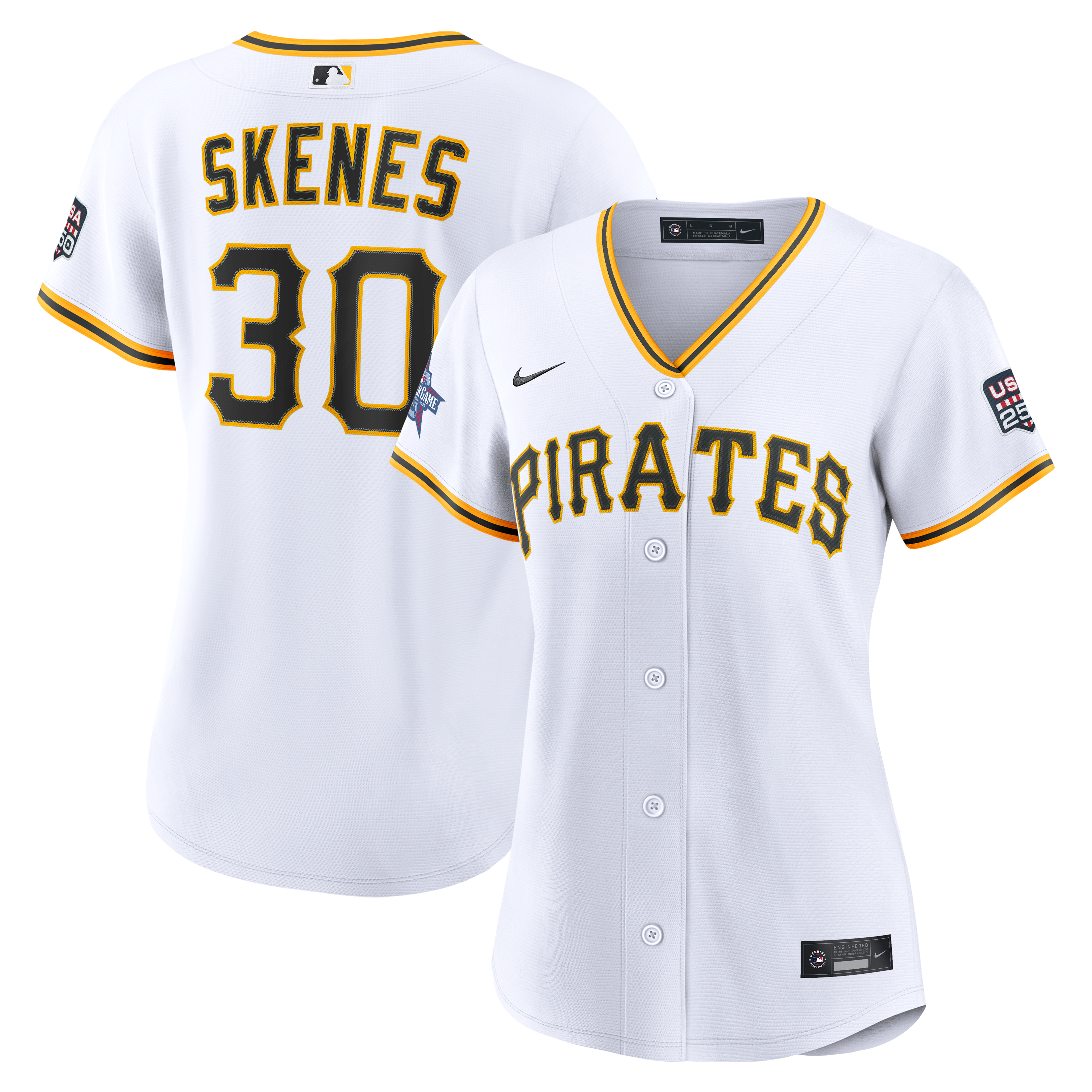 2026 All-Star Game Women's Pittsburgh Pirates Paul Skenes White Jersey