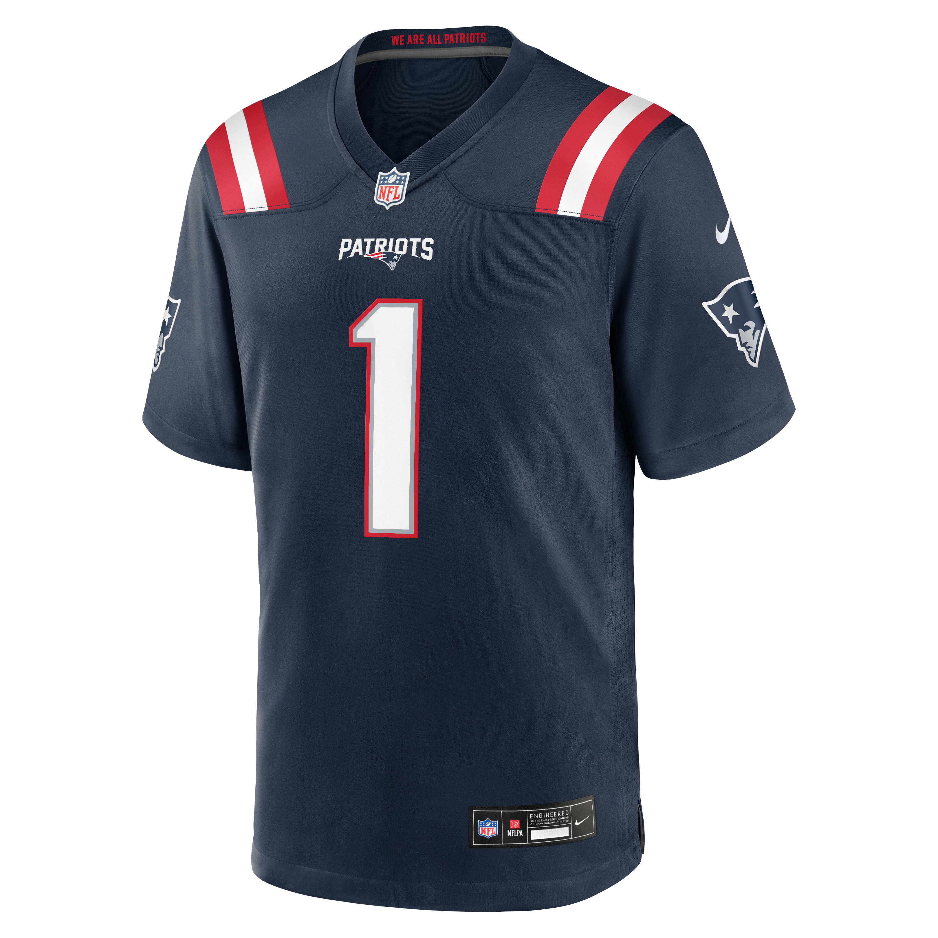 A.J. Brown New England Patriots Team Game Jersey - Navy - Image 5