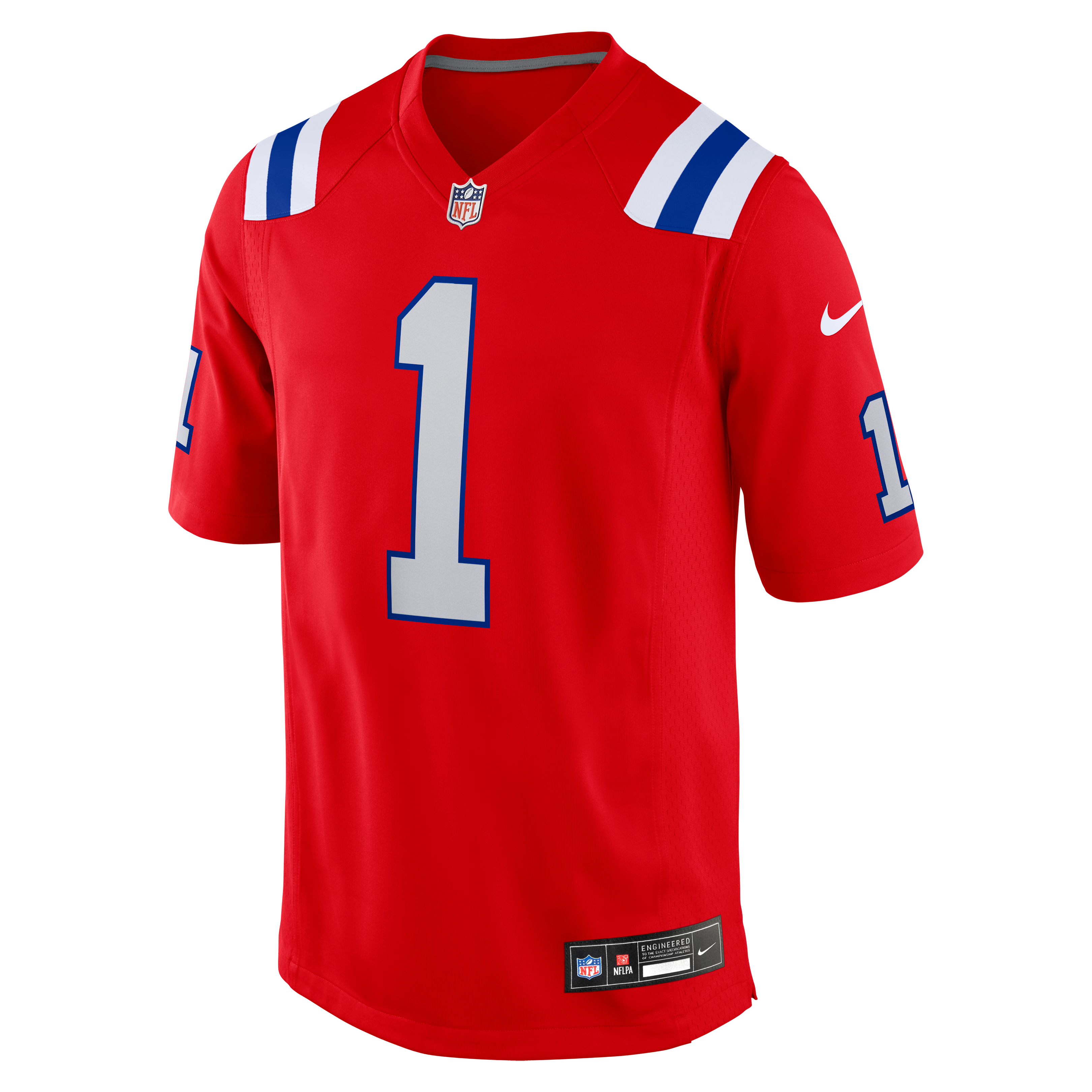 A.J. Brown New England Patriots Team Game Jersey - Red - Image 3