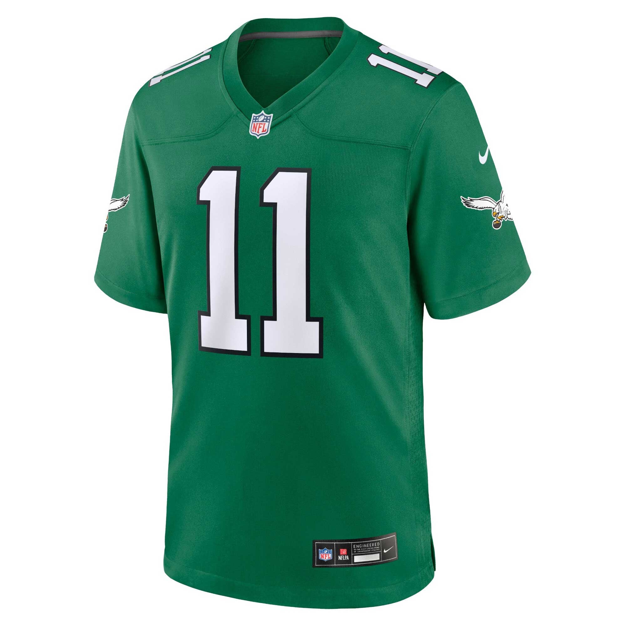 A.J. Brown Philadelphia Eagles Alternate Game Player Jersey - Kelly Green - Image 8
