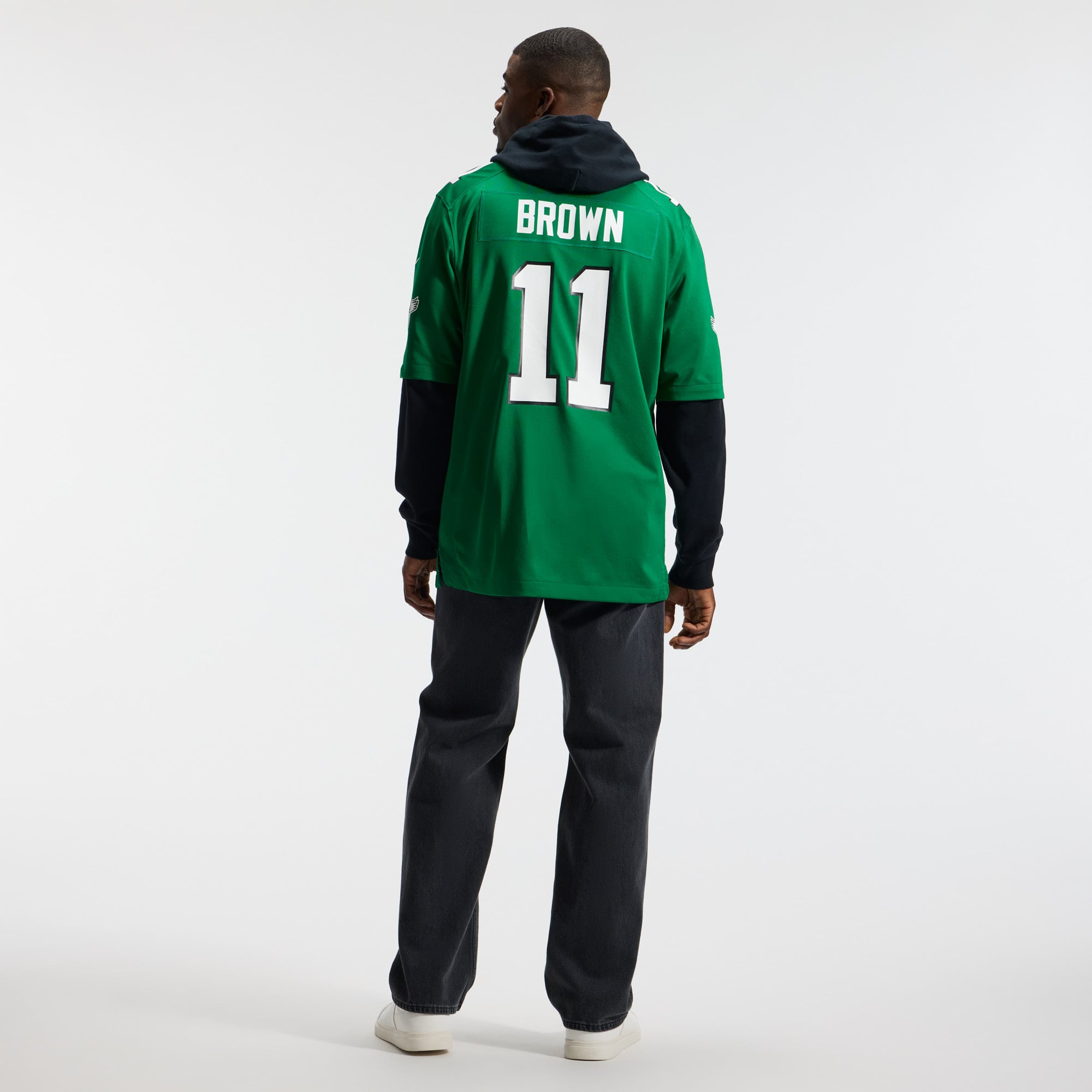 A.J. Brown Philadelphia Eagles Alternate Game Player Jersey - Kelly Green - Image 7