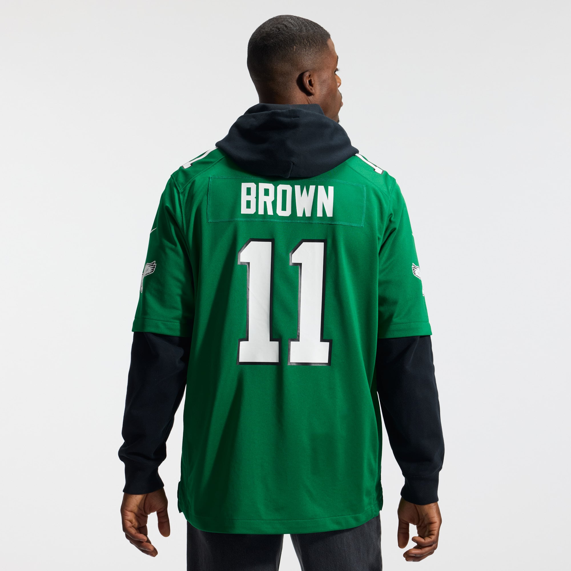 A.J. Brown Philadelphia Eagles Alternate Game Player Jersey - Kelly Green - Image 5