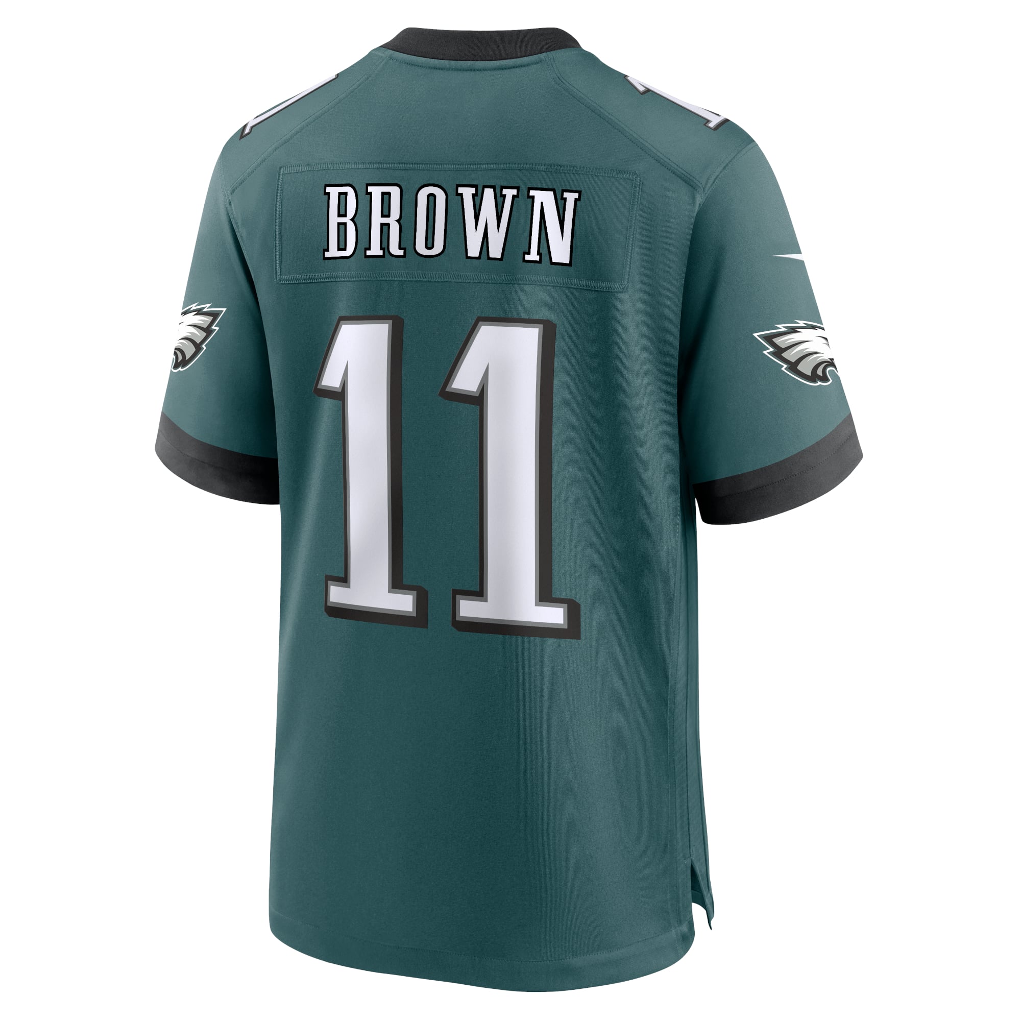 A.J. Brown Philadelphia Eagles Alternate Game Player Jersey - Midnight Green - Image 4