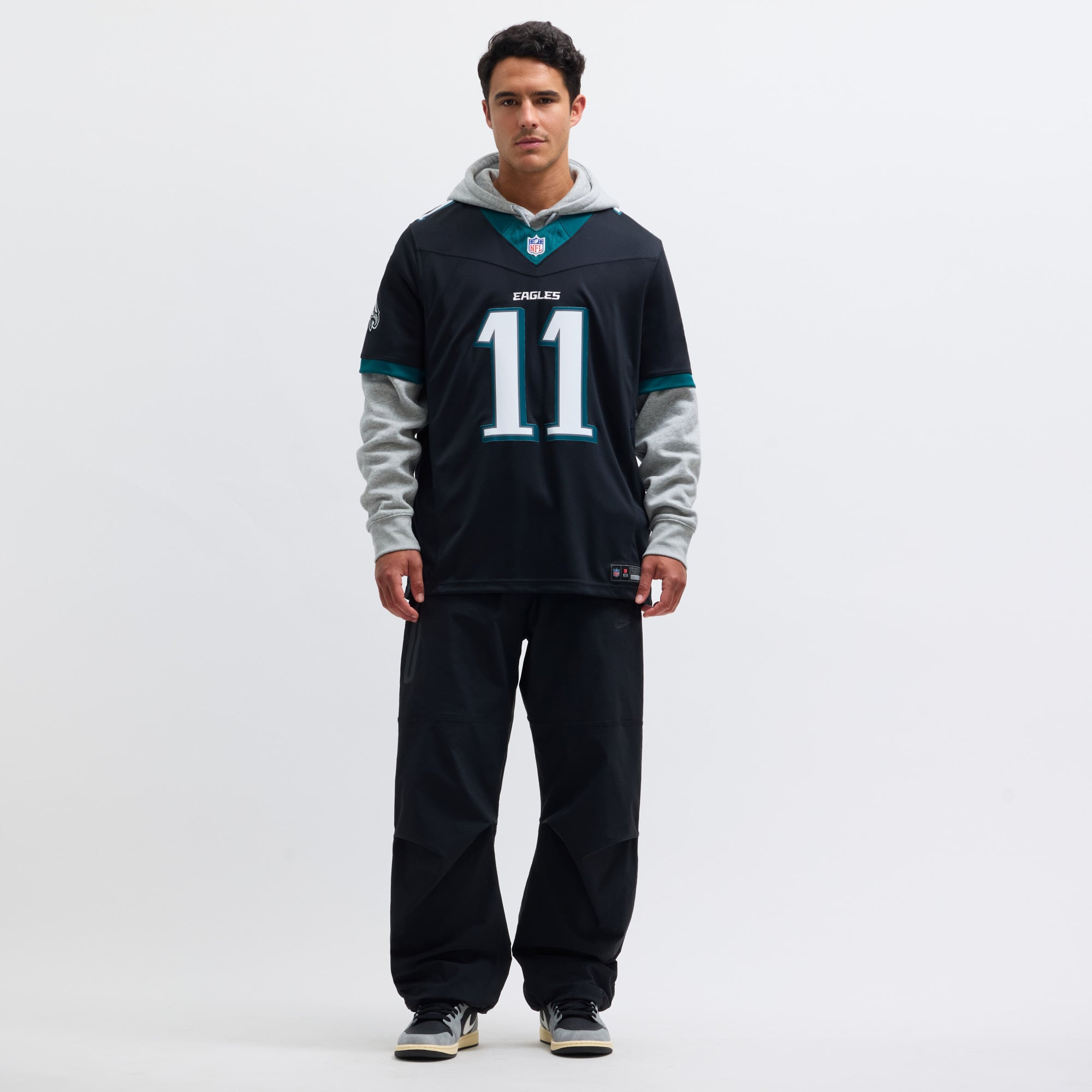 A.J. Brown Philadelphia Eagles Alternate Vapor F.U.S.E. Limited Jersey - Black - Image 7