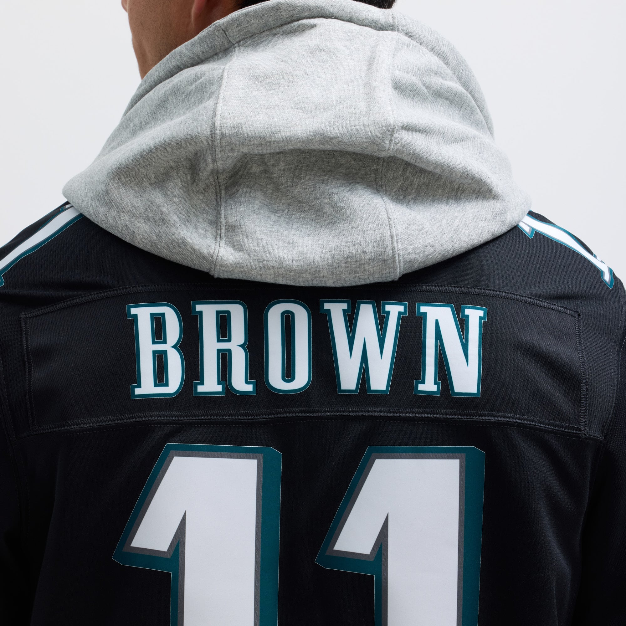 A.J. Brown Philadelphia Eagles Alternate Vapor F.U.S.E. Limited Jersey - Black - Image 9