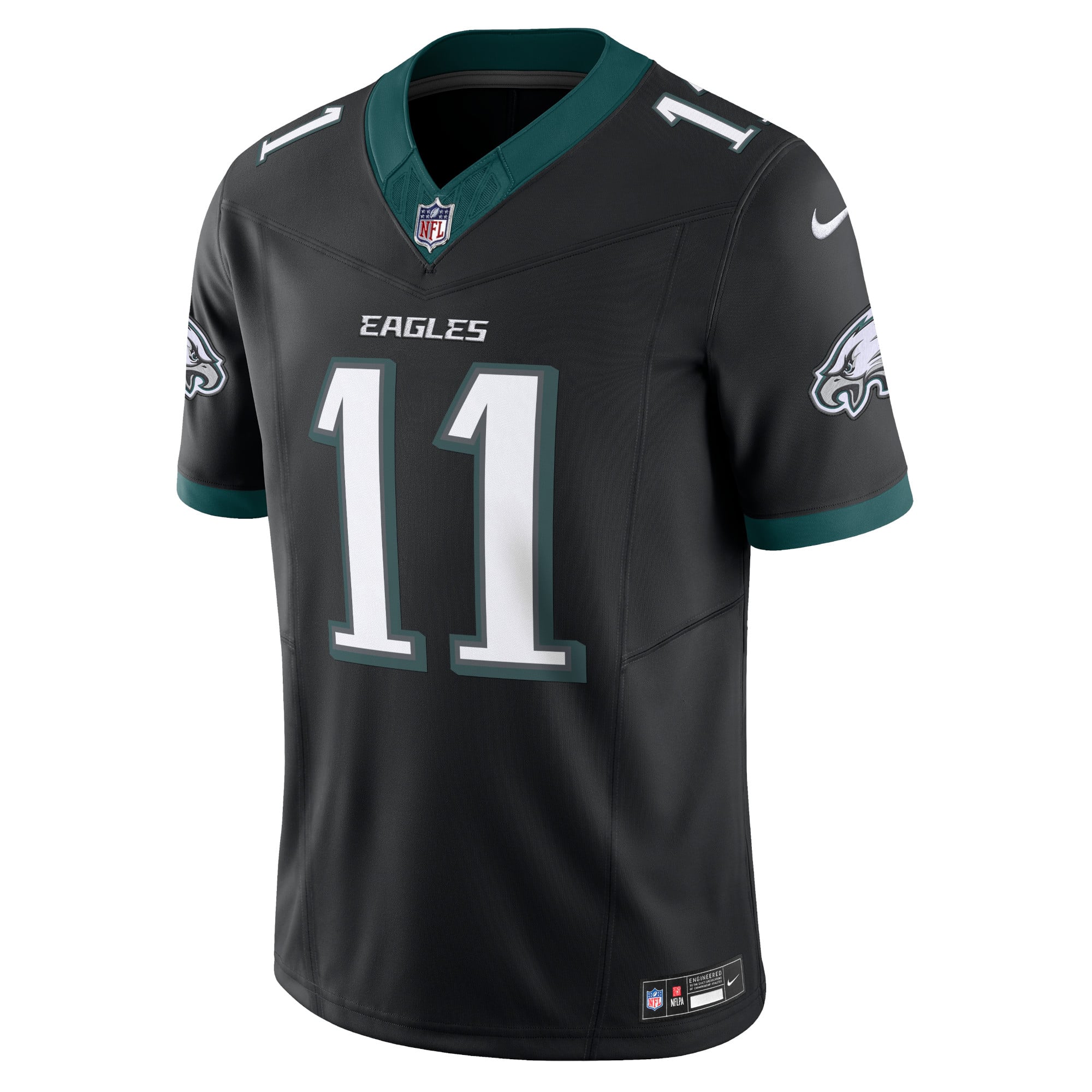 A.J. Brown Philadelphia Eagles Alternate Vapor F.U.S.E. Limited Jersey - Black - Image 3