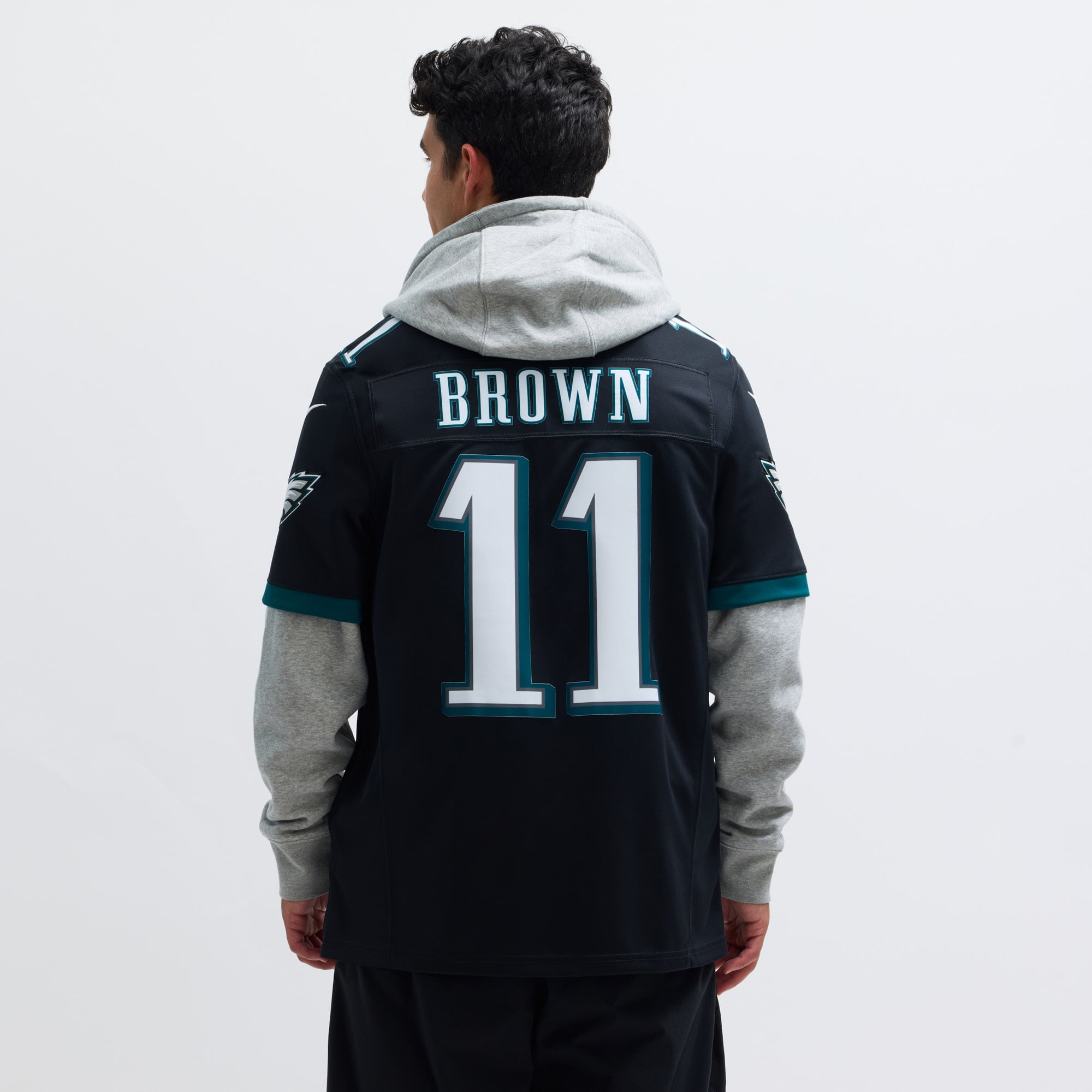 A.J. Brown Philadelphia Eagles Alternate Vapor F.U.S.E. Limited Jersey - Black - Image 6