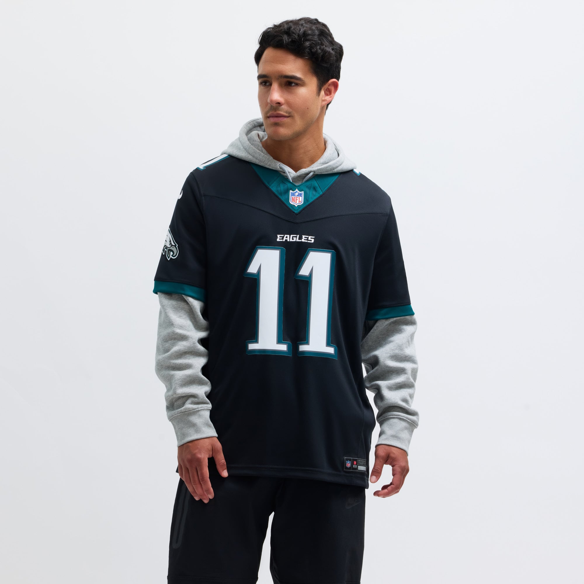 A.J. Brown Philadelphia Eagles Alternate Vapor F.U.S.E. Limited Jersey - Black - Image 5