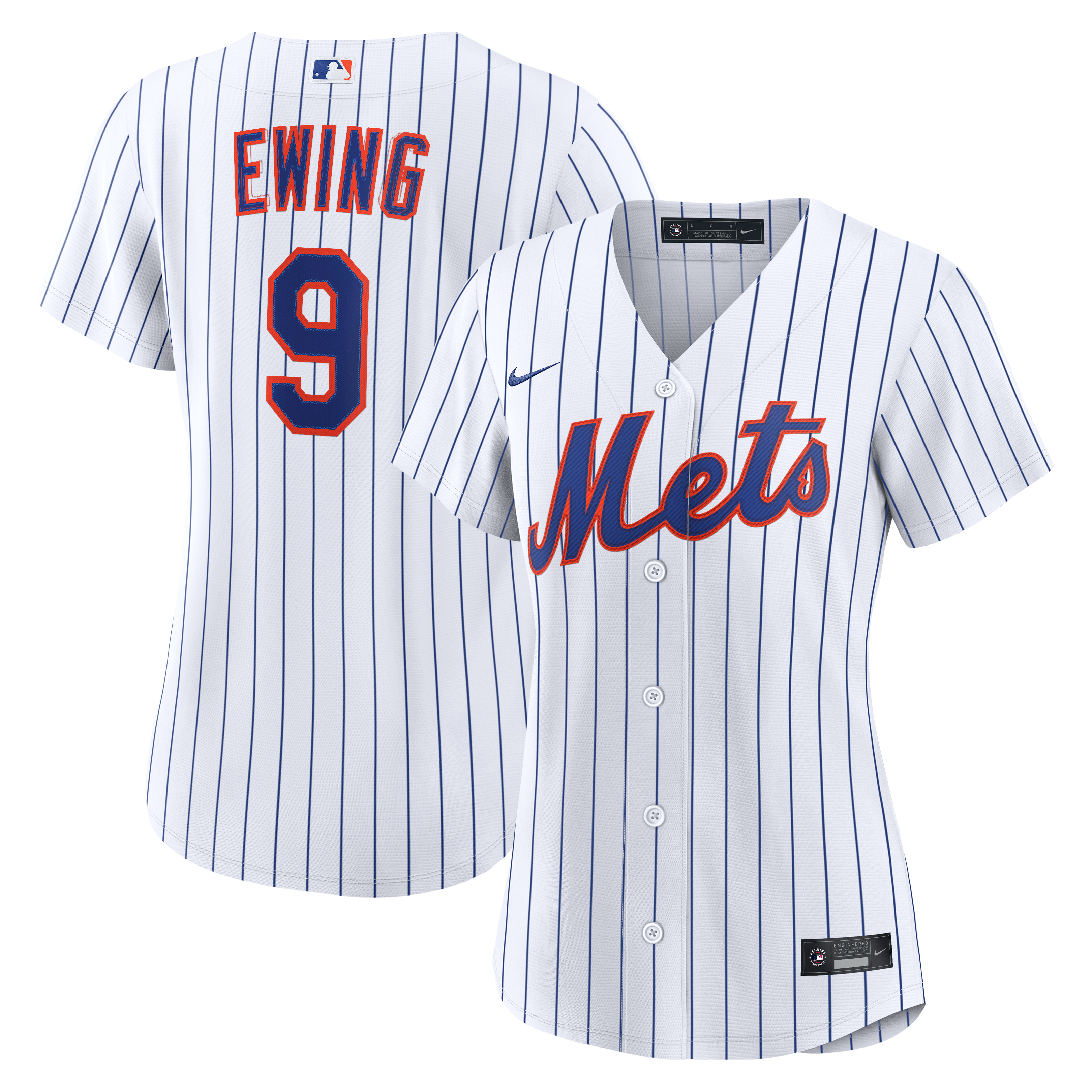 AJ Ewing New York Mets Women's Home Jersey - White - Image 2