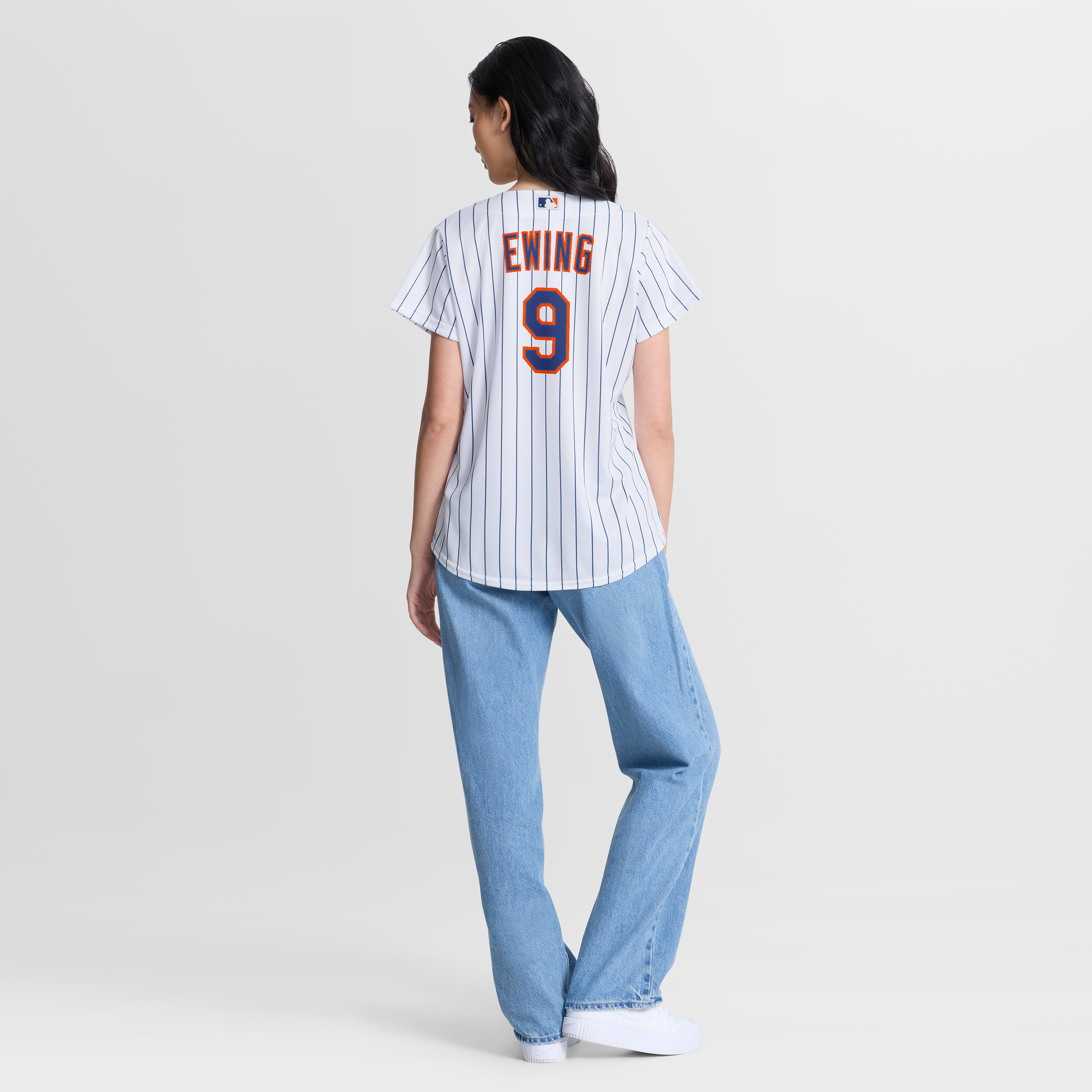 AJ Ewing New York Mets Women's Home Jersey - White - Image 4