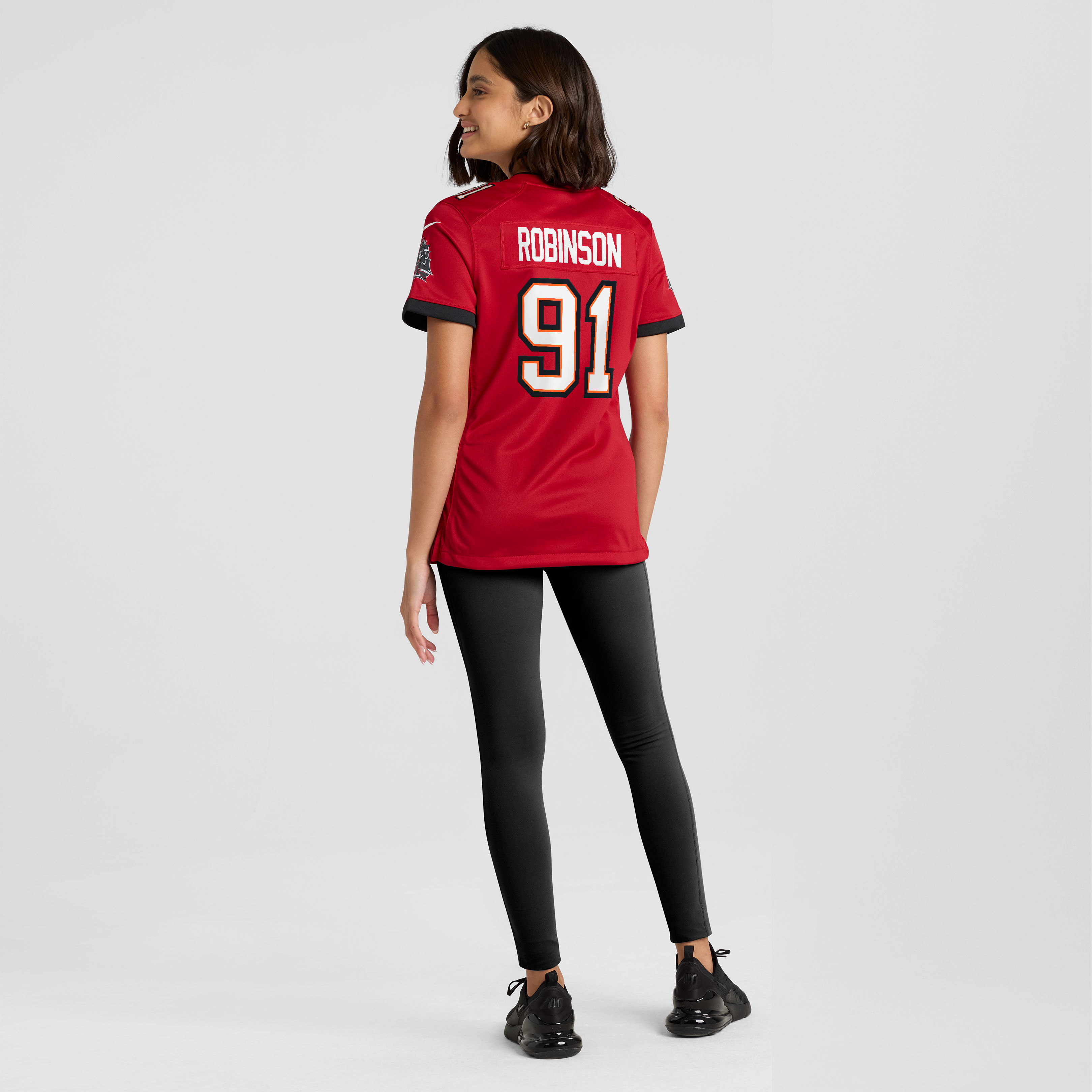A'Shawn Robinson Tampa Bay Buccaneers Women's Team Game Jersey - Red - Image 4