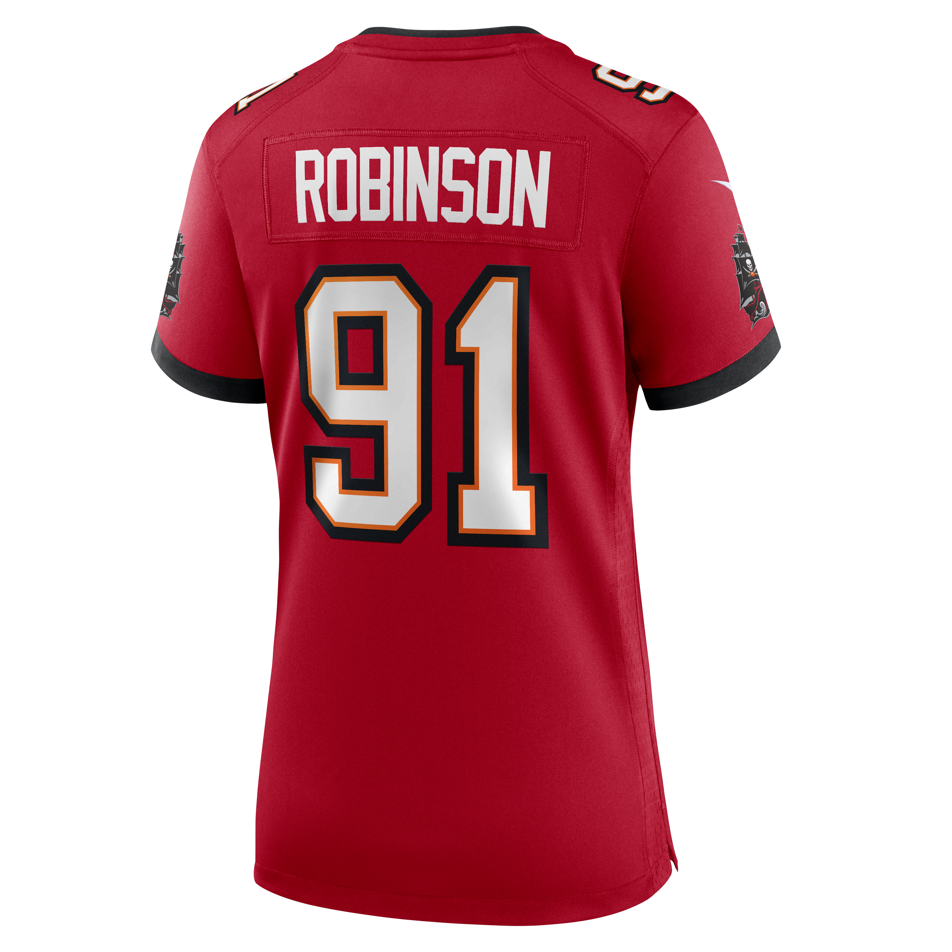 A'Shawn Robinson Tampa Bay Buccaneers Women's Team Game Jersey - Red - Image 8