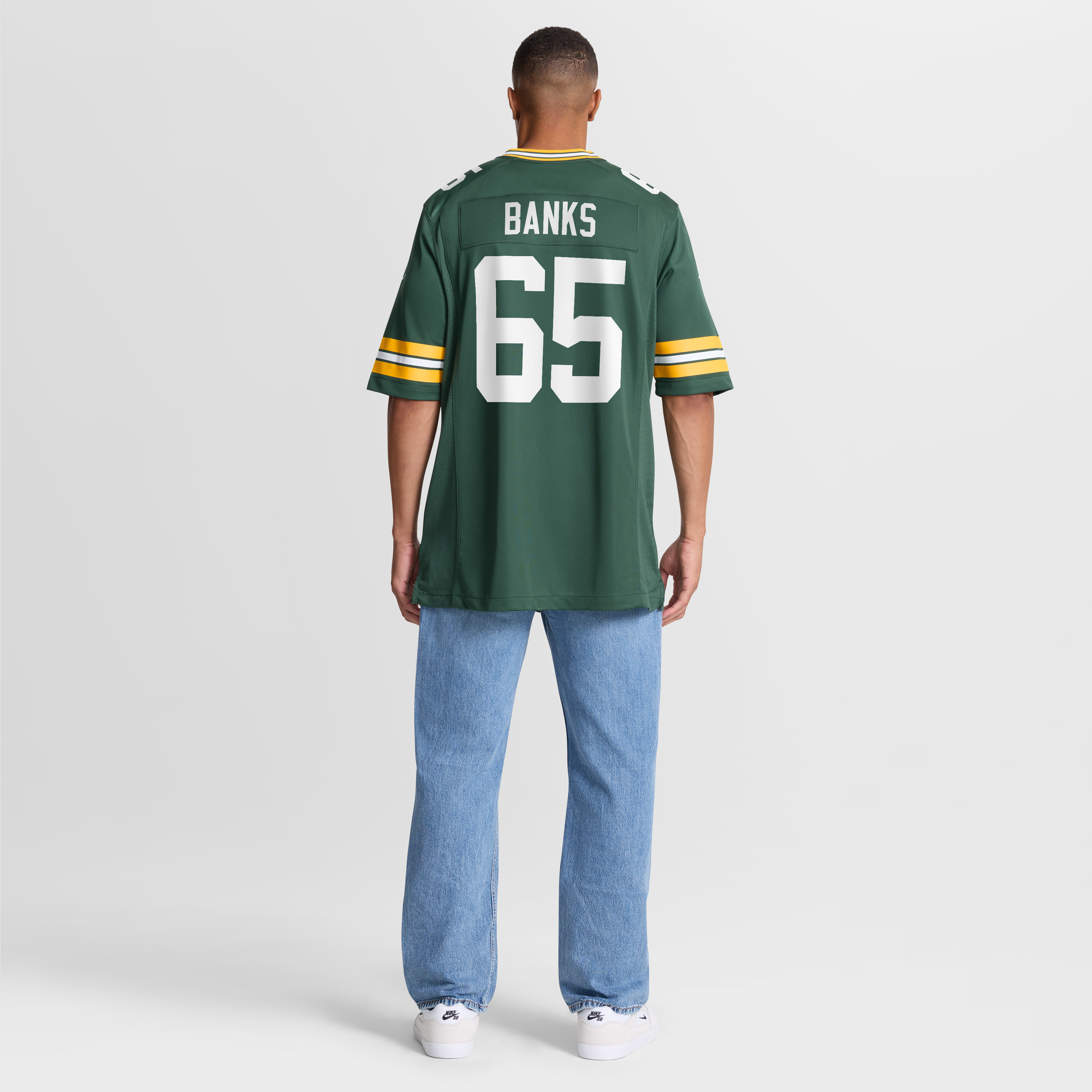 Aaron Banks Green Bay Packers Team Game Jersey - Green - Image 9