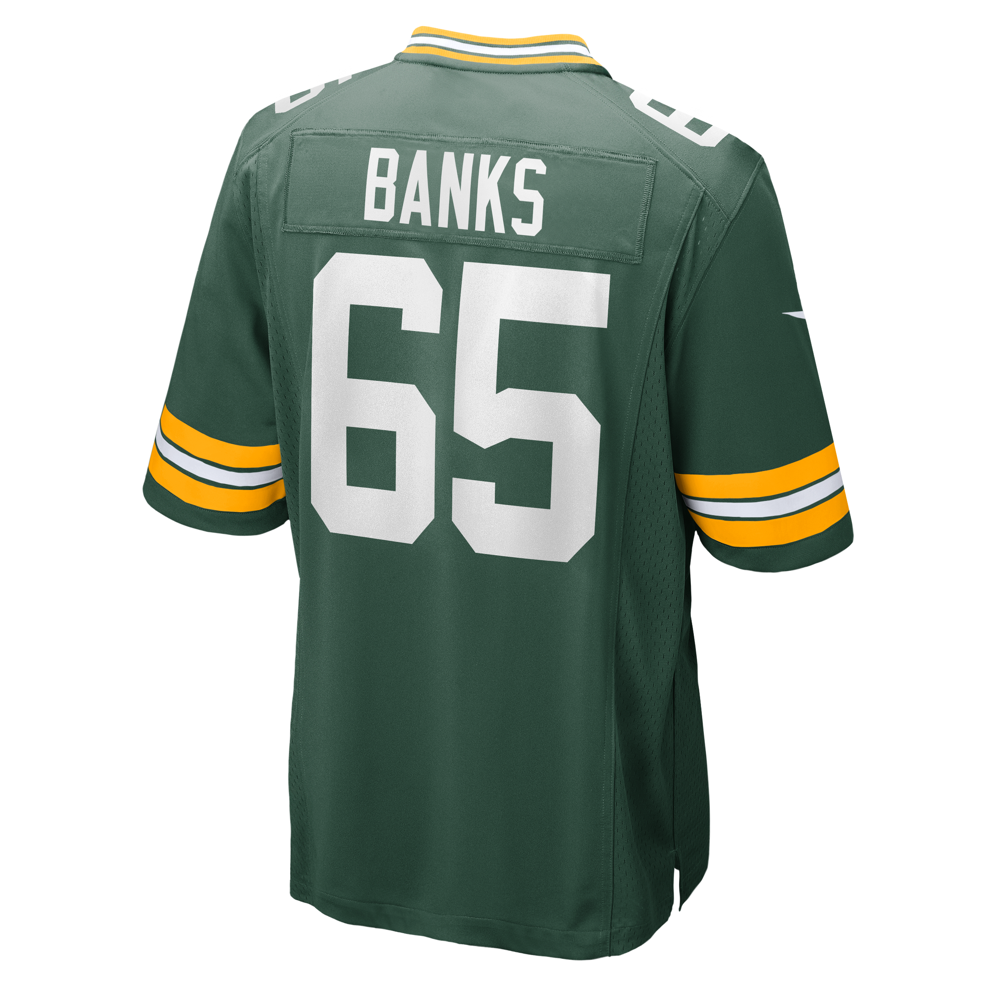 Aaron Banks Green Bay Packers Team Game Jersey - Green - Image 4