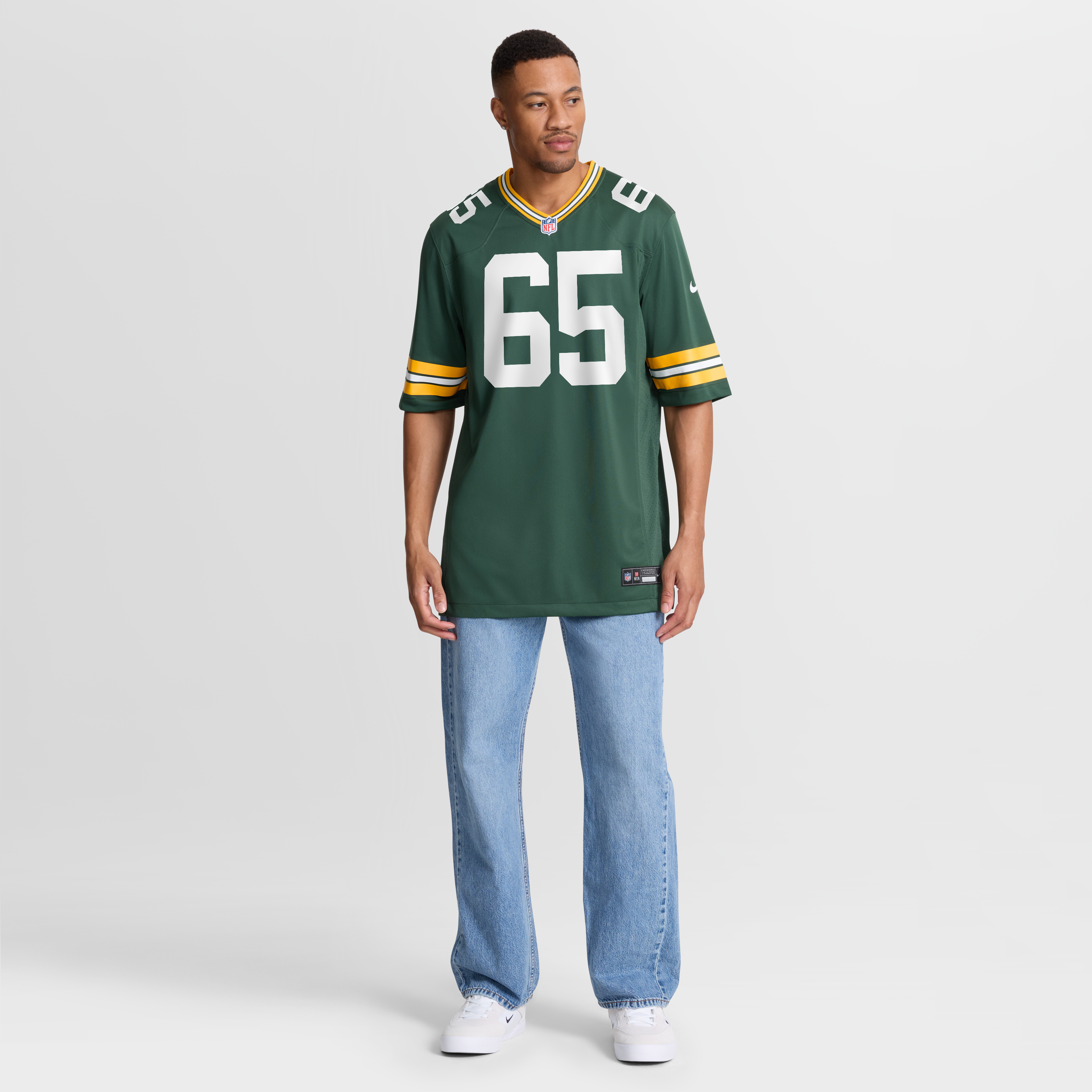 Aaron Banks Green Bay Packers Team Game Jersey - Green - Image 8