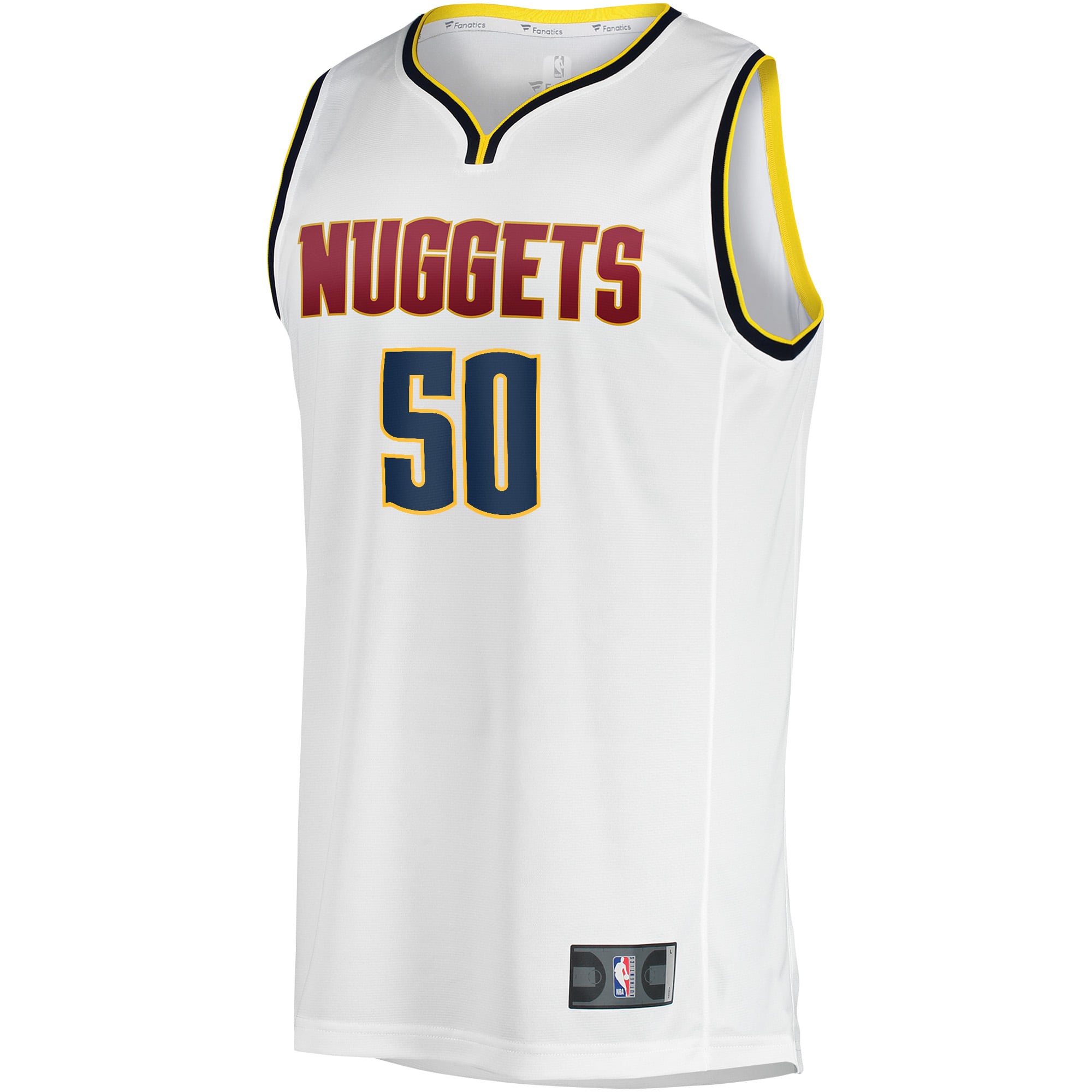 Aaron Gordon Denver Nuggets Fast Break Player Jersey - Association Edition - White - Image 3