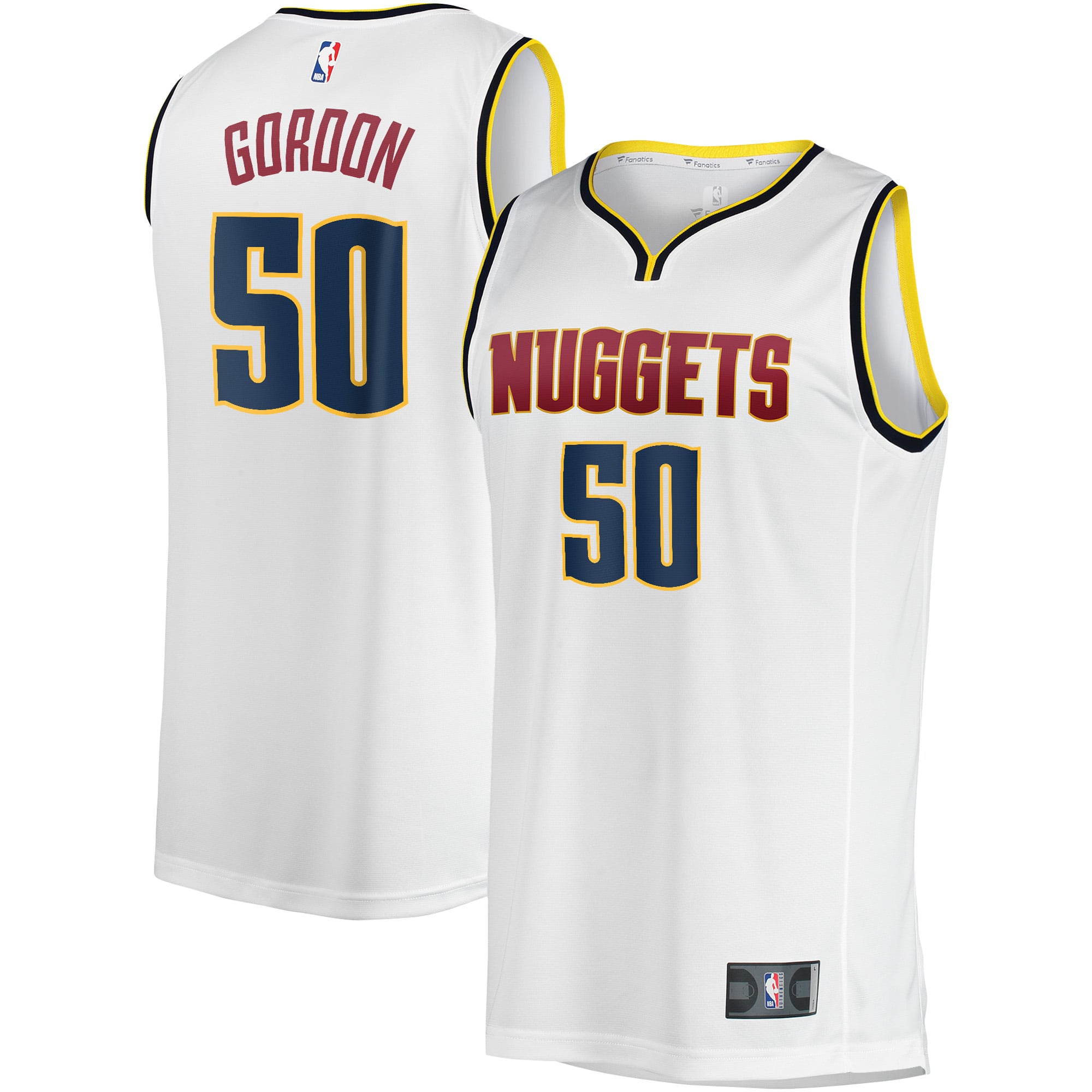 Aaron Gordon Denver Nuggets Fast Break Player Jersey - Association Edition - White