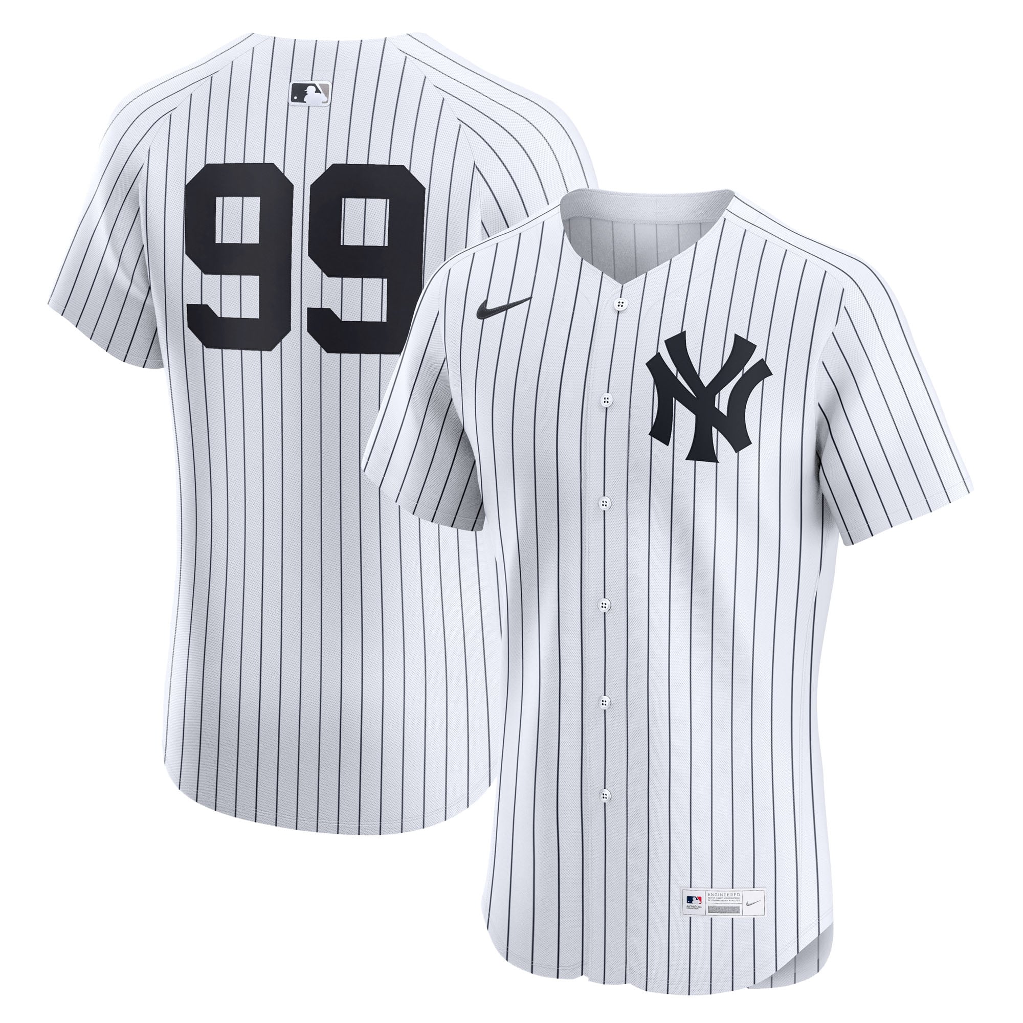 Aaron Judge New York Yankees Alternate 2 Elite Jersey - White - Image 2