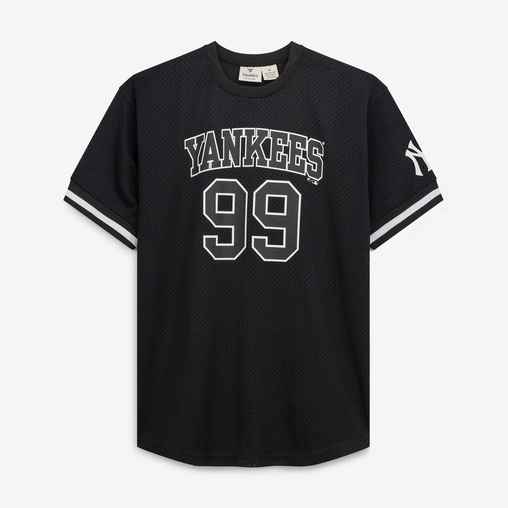 Aaron Judge New York Yankees Big & Tall Heavyweight Mesh Jersey - Black/White - Image 3