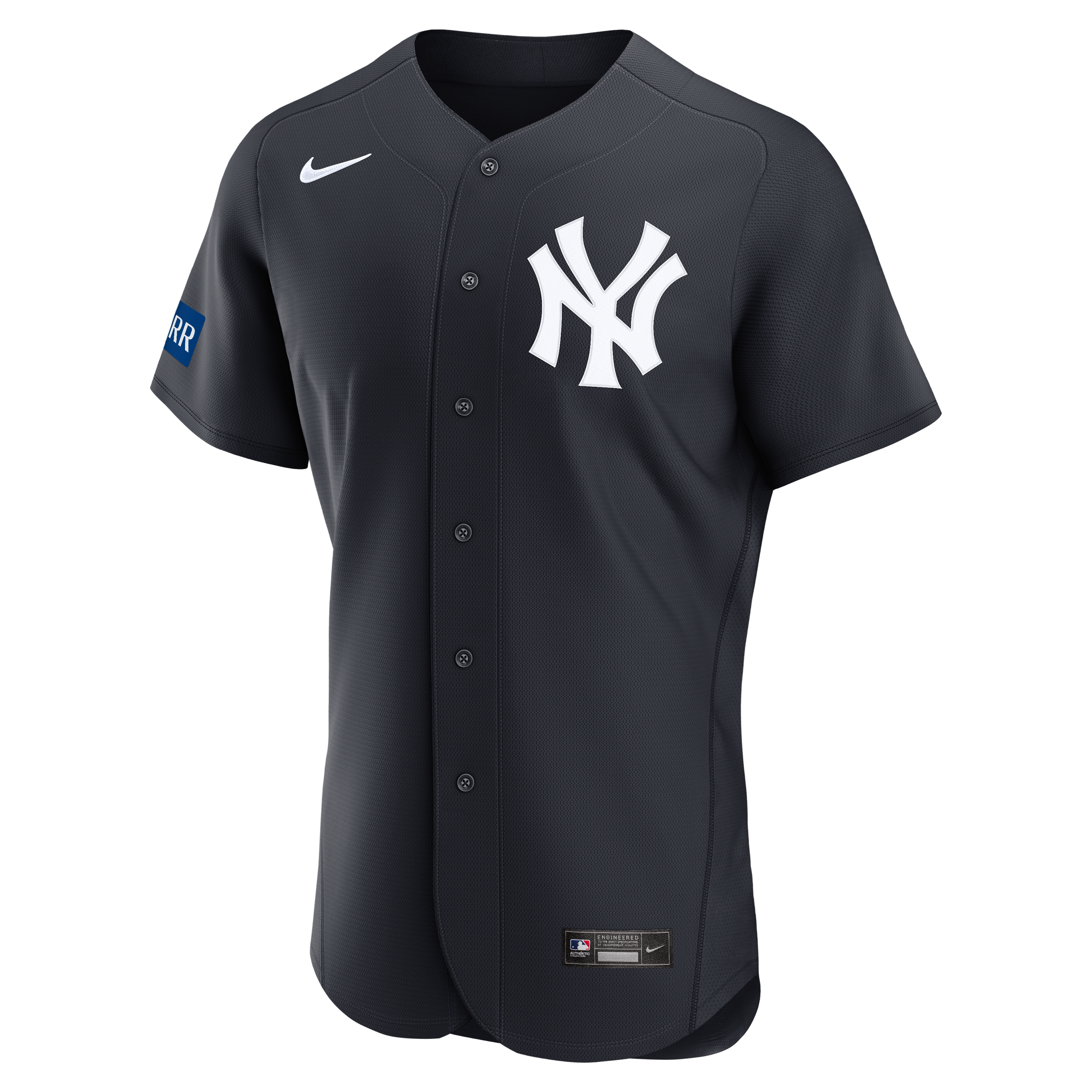 Aaron Judge New York Yankees Home Sponsor Patch Jersey - Navy - Image 3
