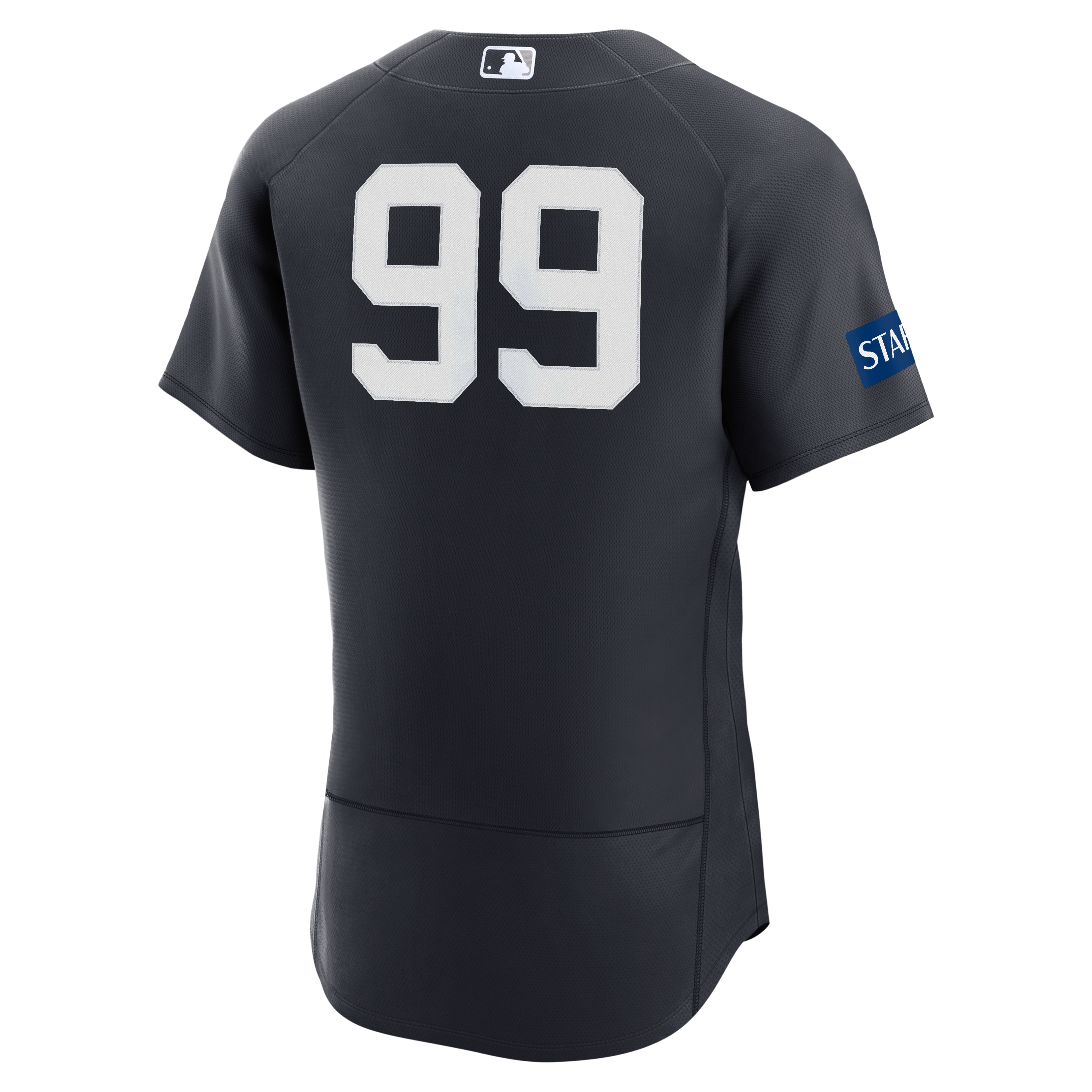 Aaron Judge New York Yankees Home Sponsor Patch Jersey - Navy - Image 4