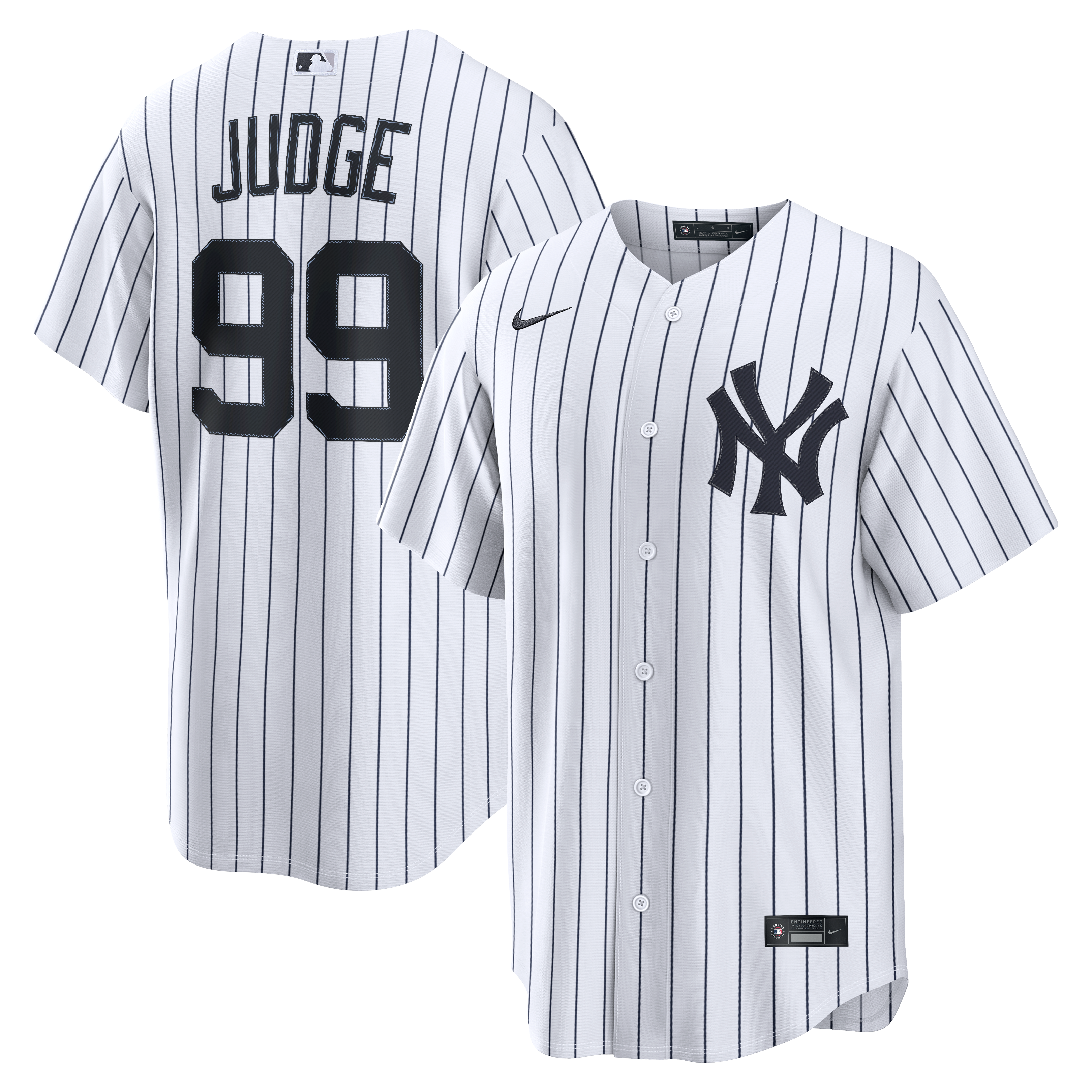 Aaron Judge New York Yankees Road Jersey - White - Image 2