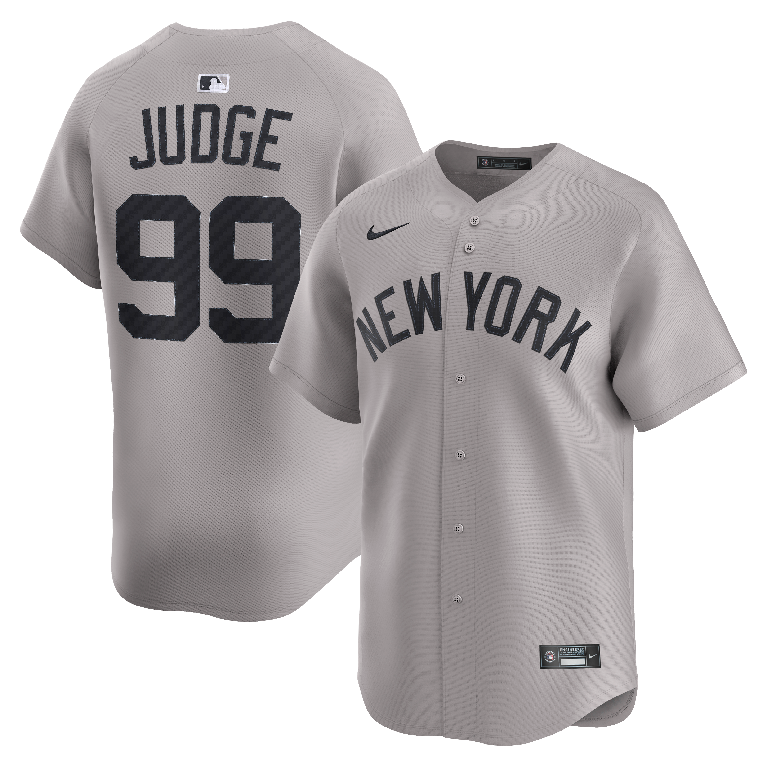 Aaron Judge New York Yankees Road Limited Player Jersey - Gray - Image 2