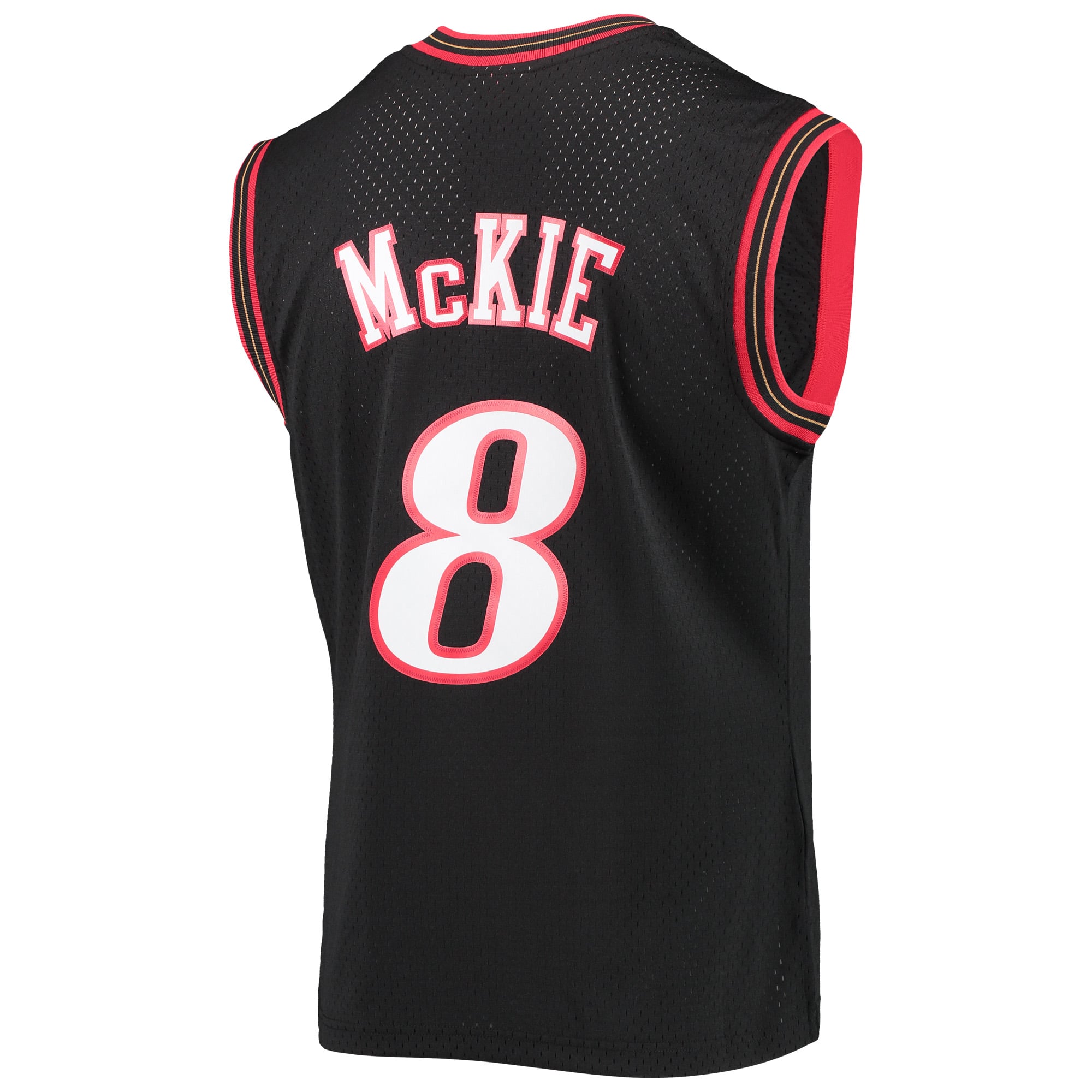 Aaron McKie Philadelphia 76ers Hardwood Classics Swingman Jersey - Black - Image 4