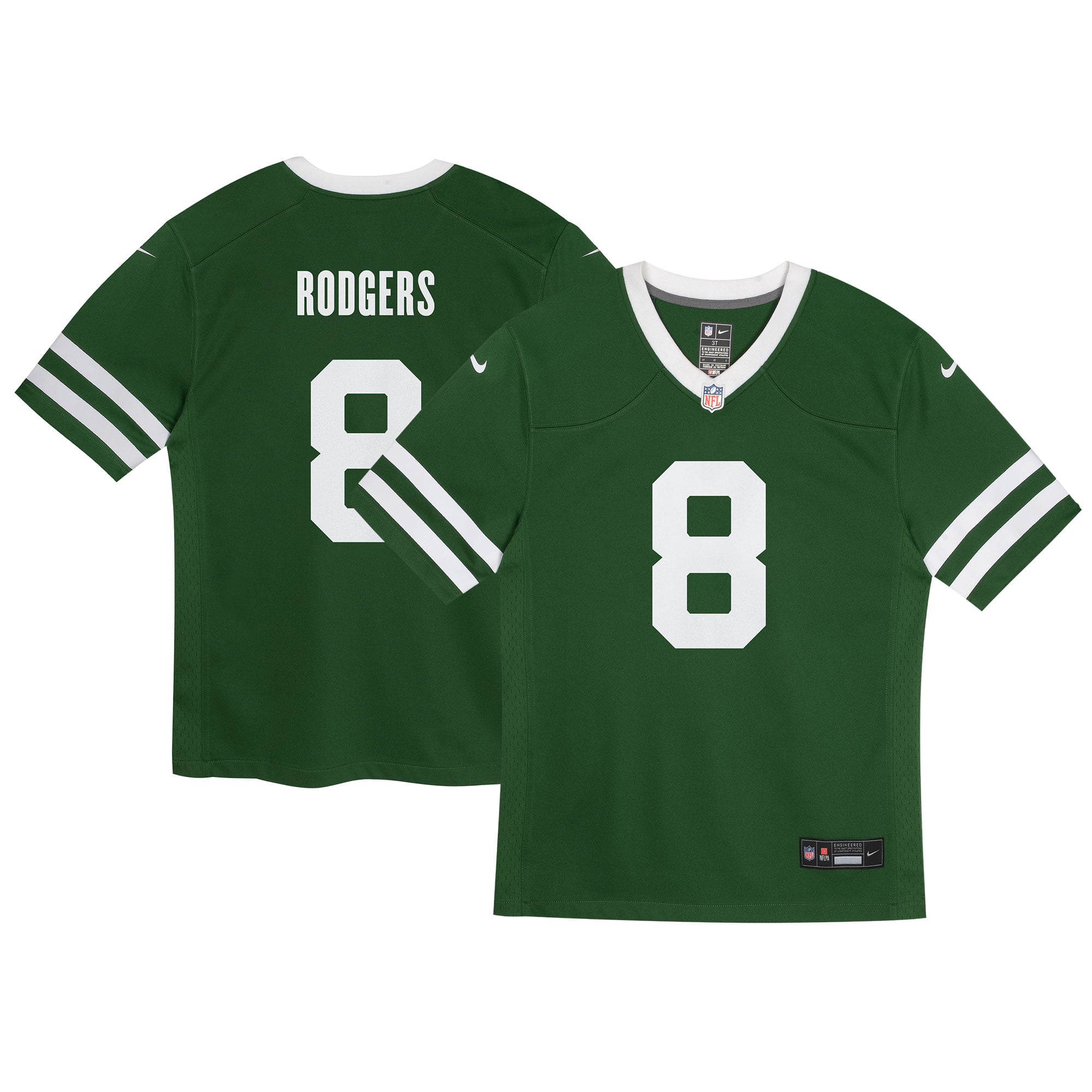 Aaron Rodgers New York Jets Preschool Game Jersey - Legacy Green - Image 2