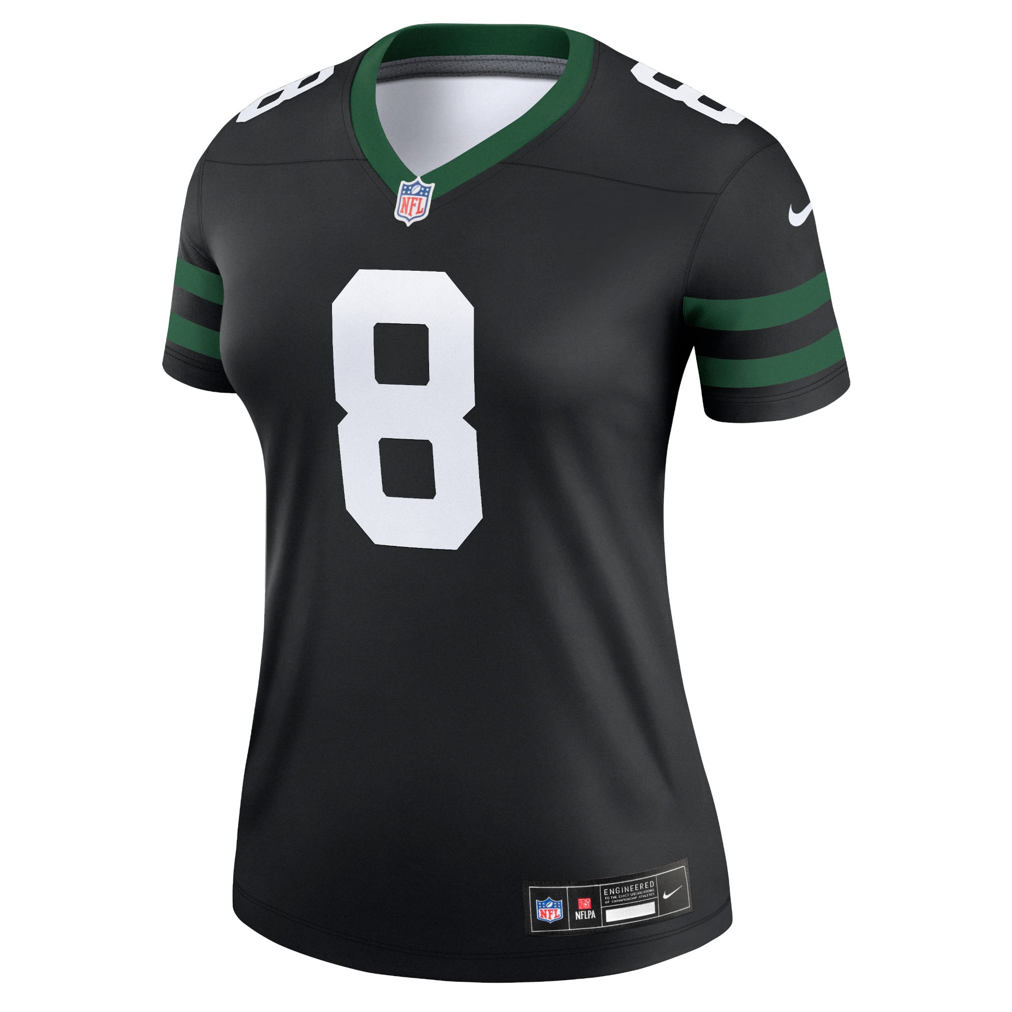 Aaron Rodgers New York Jets Women's Alternate Legend Player Performance Top - Legacy Black - Black - Image 3
