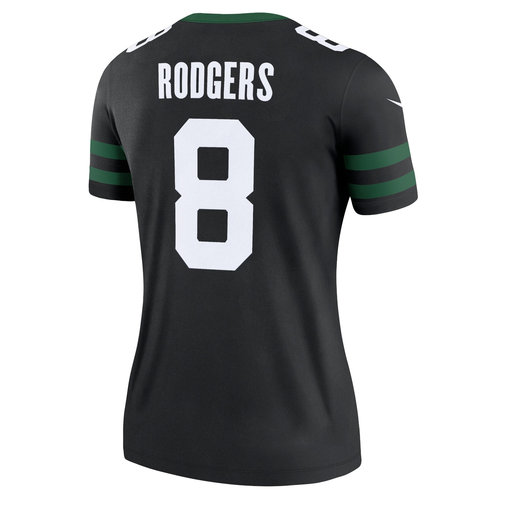 Aaron Rodgers New York Jets Women's Alternate Legend Player Performance Top - Legacy Black - Black - Image 4