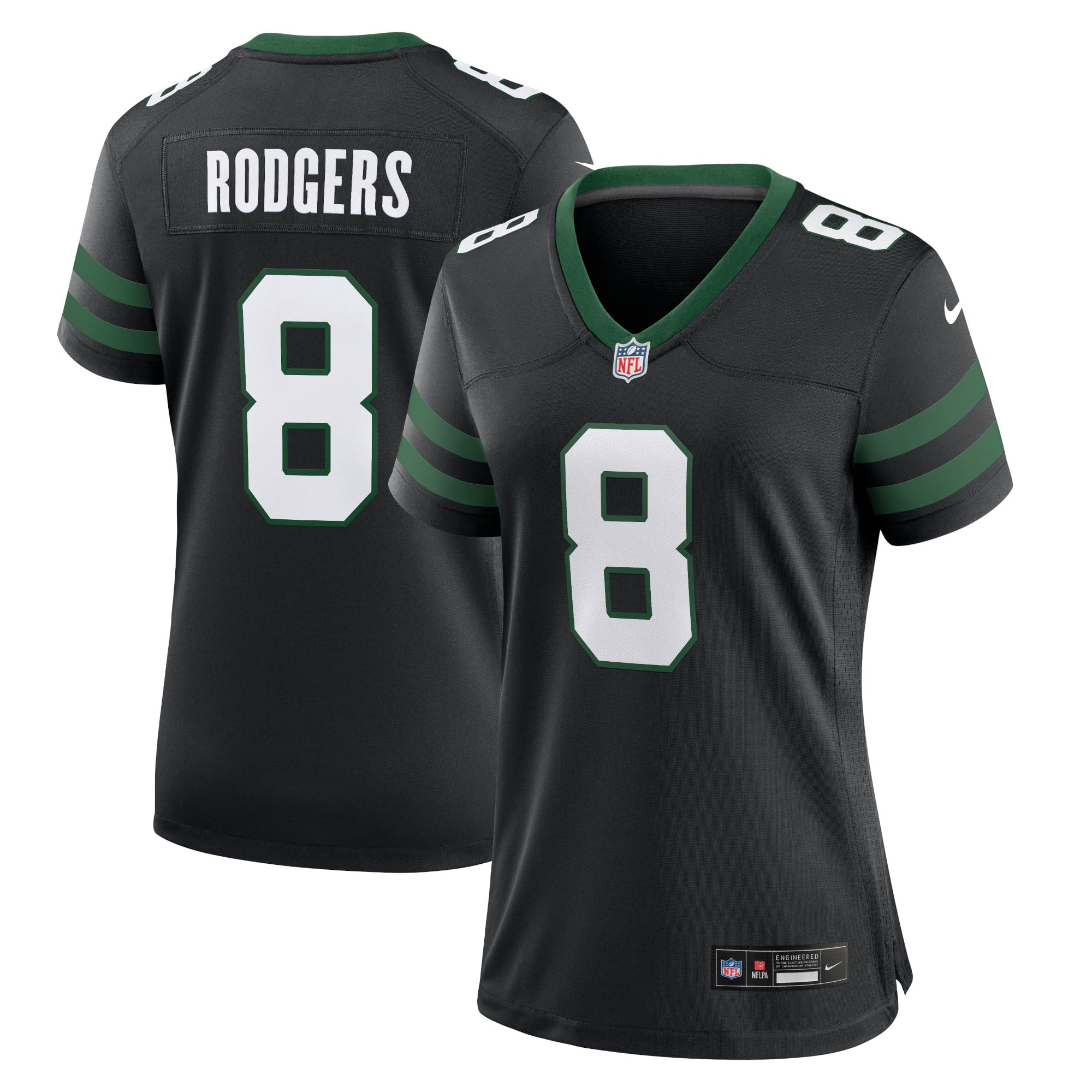 Aaron Rodgers New York Jets Women's Game Jersey - Legacy Green - Black - Image 2