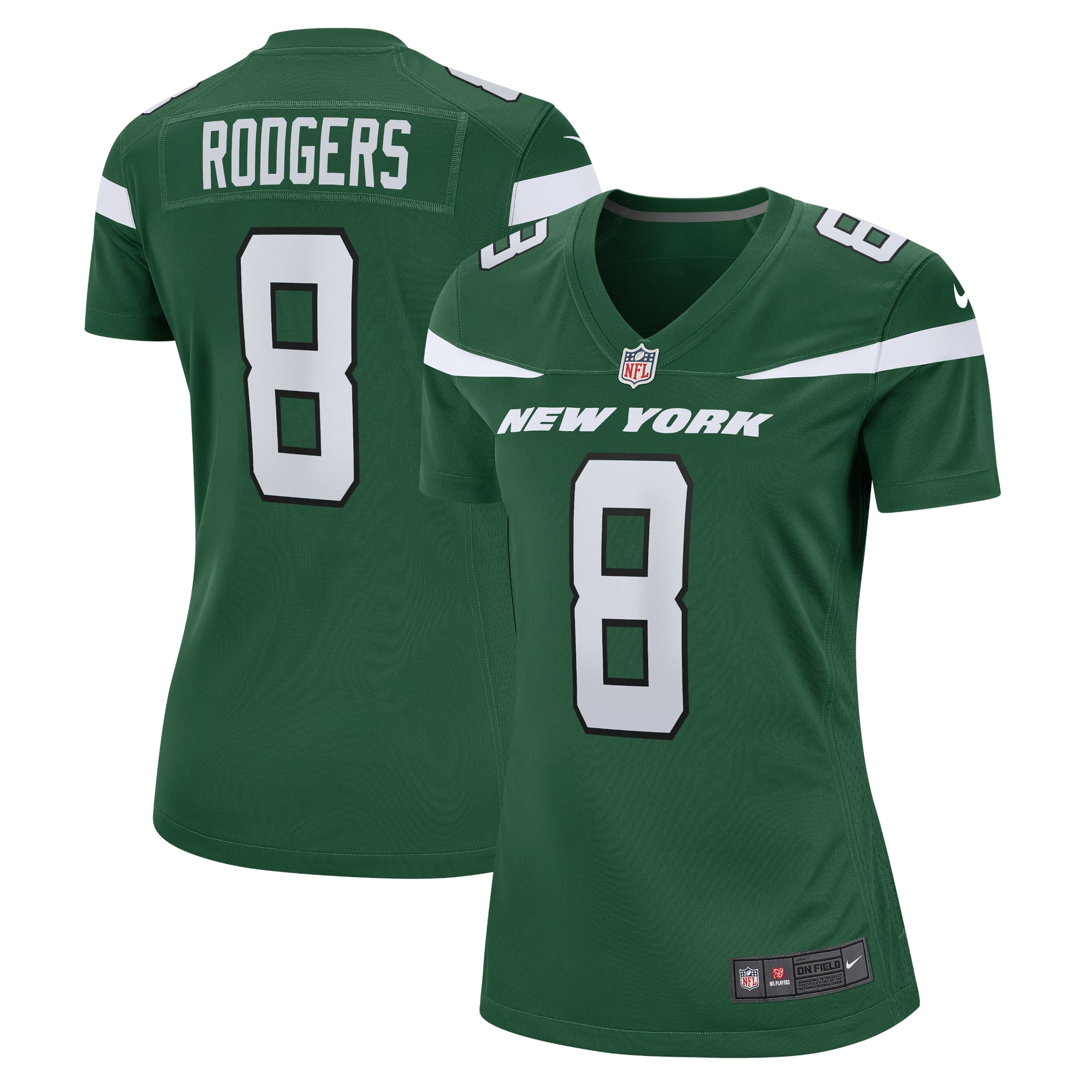 Aaron Rodgers New York Jets Women's Player Jersey - Green