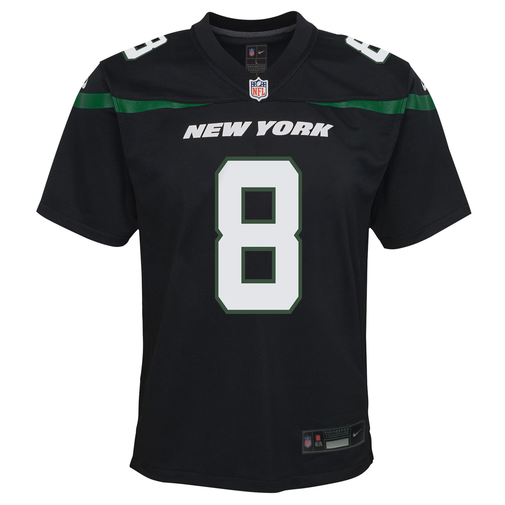 Aaron Rodgers New York Jets Youth Game Jersey - Black - Image 4