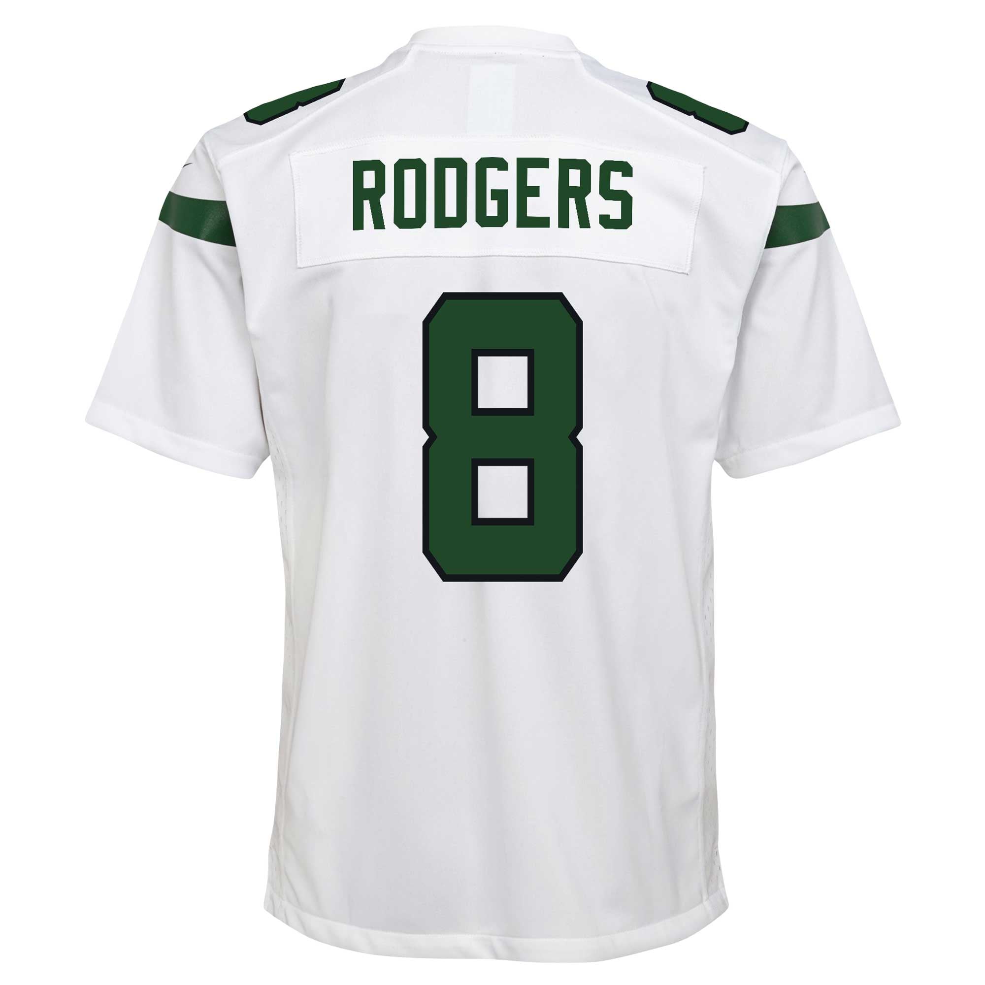 Aaron Rodgers New York Jets Youth Game Jersey - Gotham Green - White - Image 4