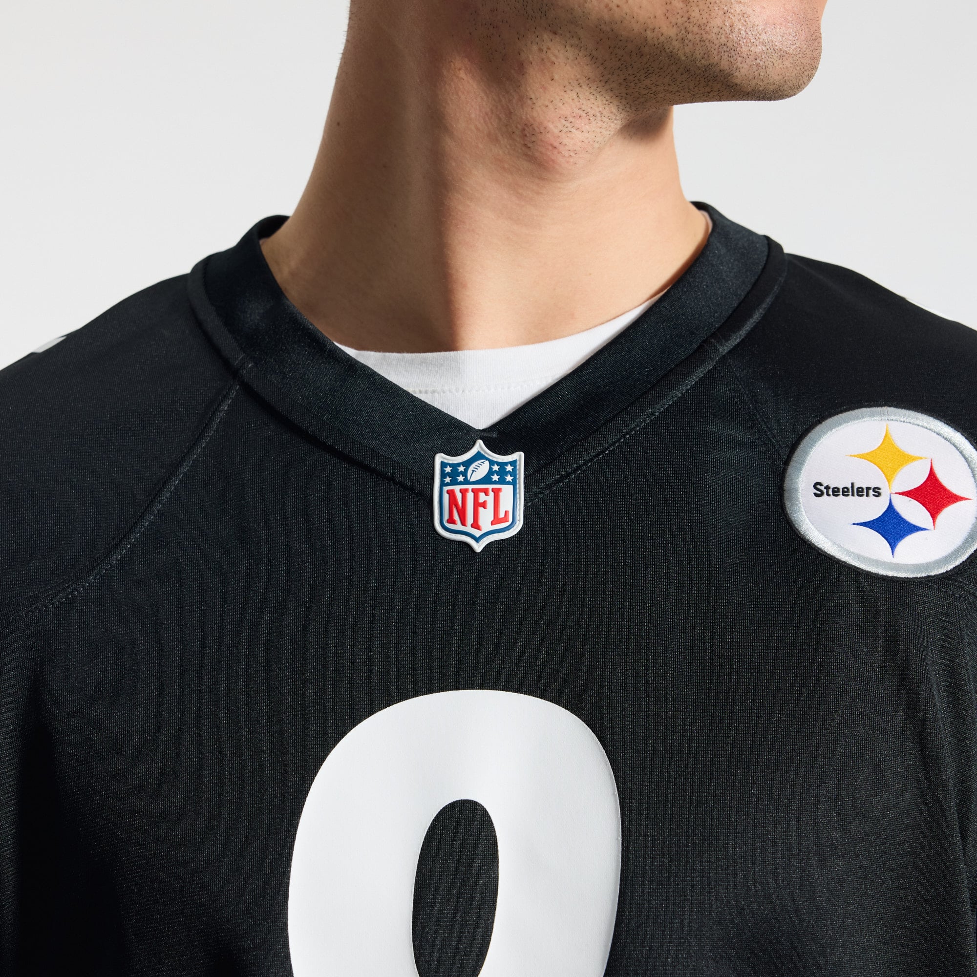 Aaron Rodgers Pittsburgh Steelers Alternate 1933 Throwback Game Jersey - Black - Image 11