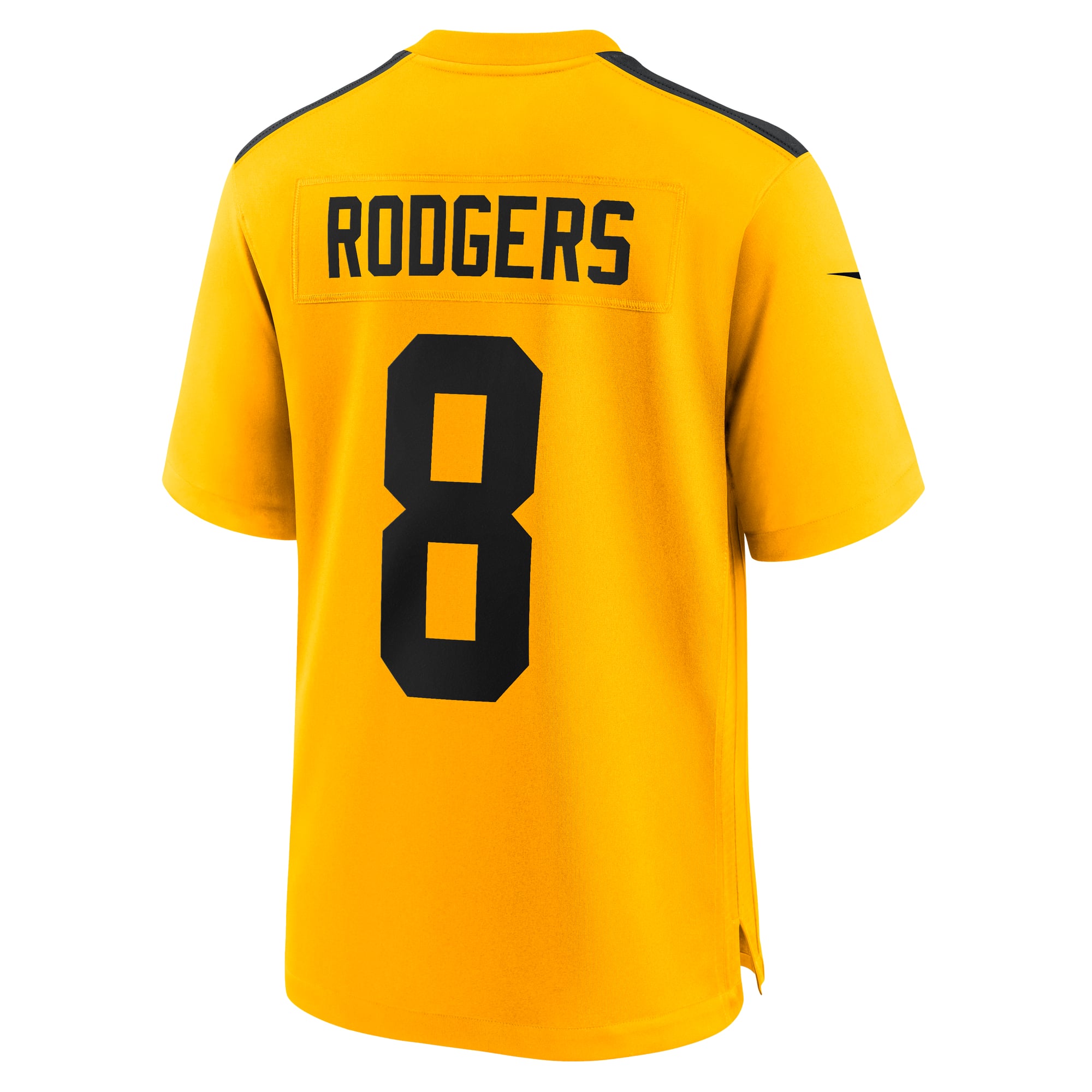 Aaron Rodgers Pittsburgh Steelers Alternate 1933 Throwback Game Jersey - Gold - Image 4