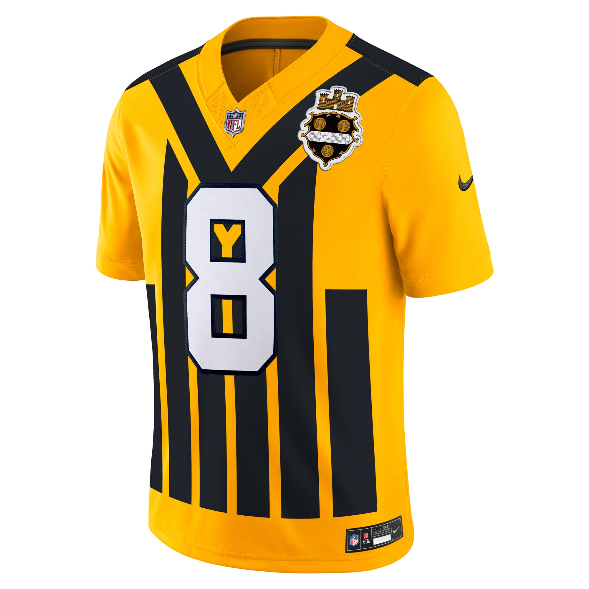 Aaron Rodgers Pittsburgh Steelers Alternate Vapor F.U.S.E. Limited Jersey - Gold - Image 3