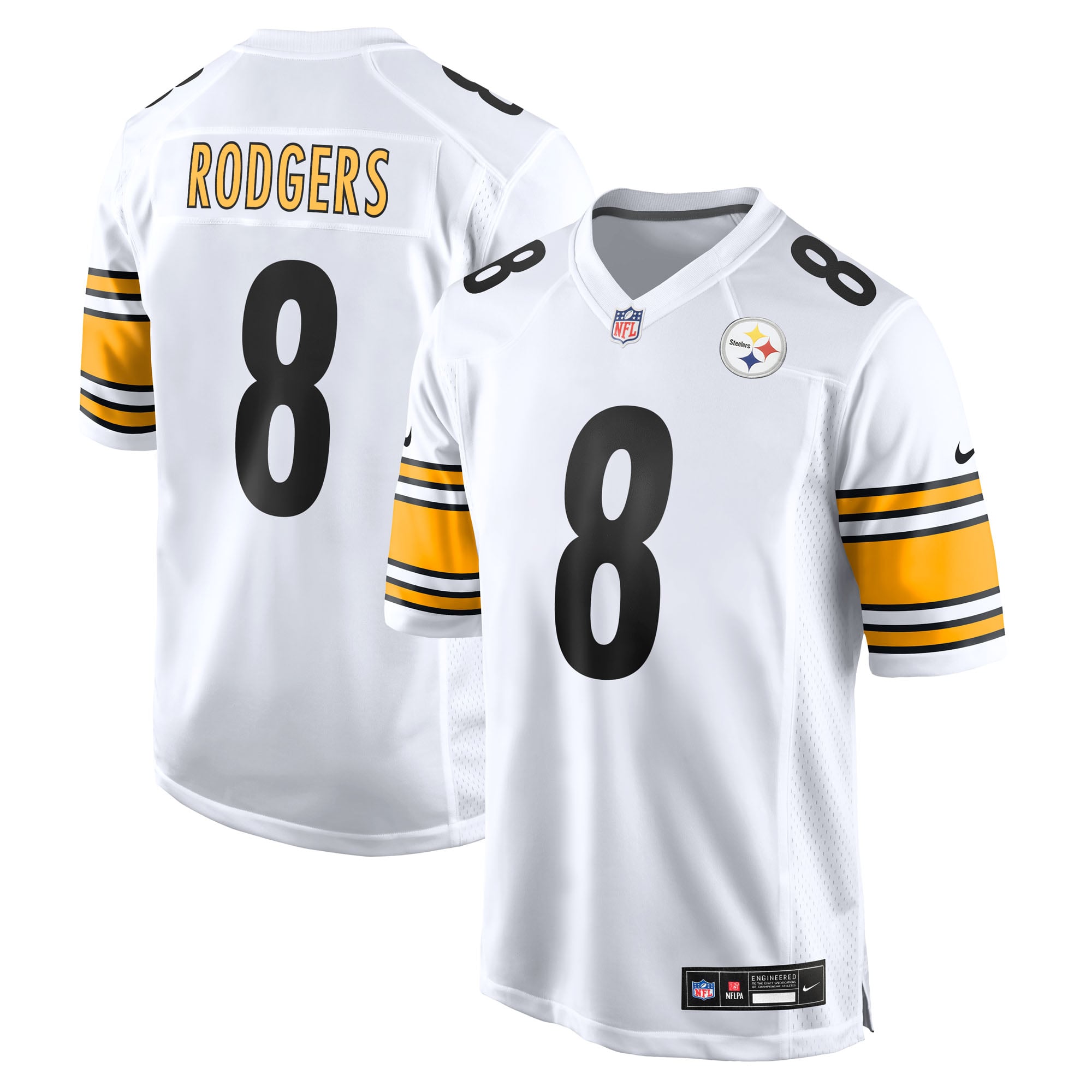 Aaron Rodgers Pittsburgh Steelers Game Jersey - White - Image 2