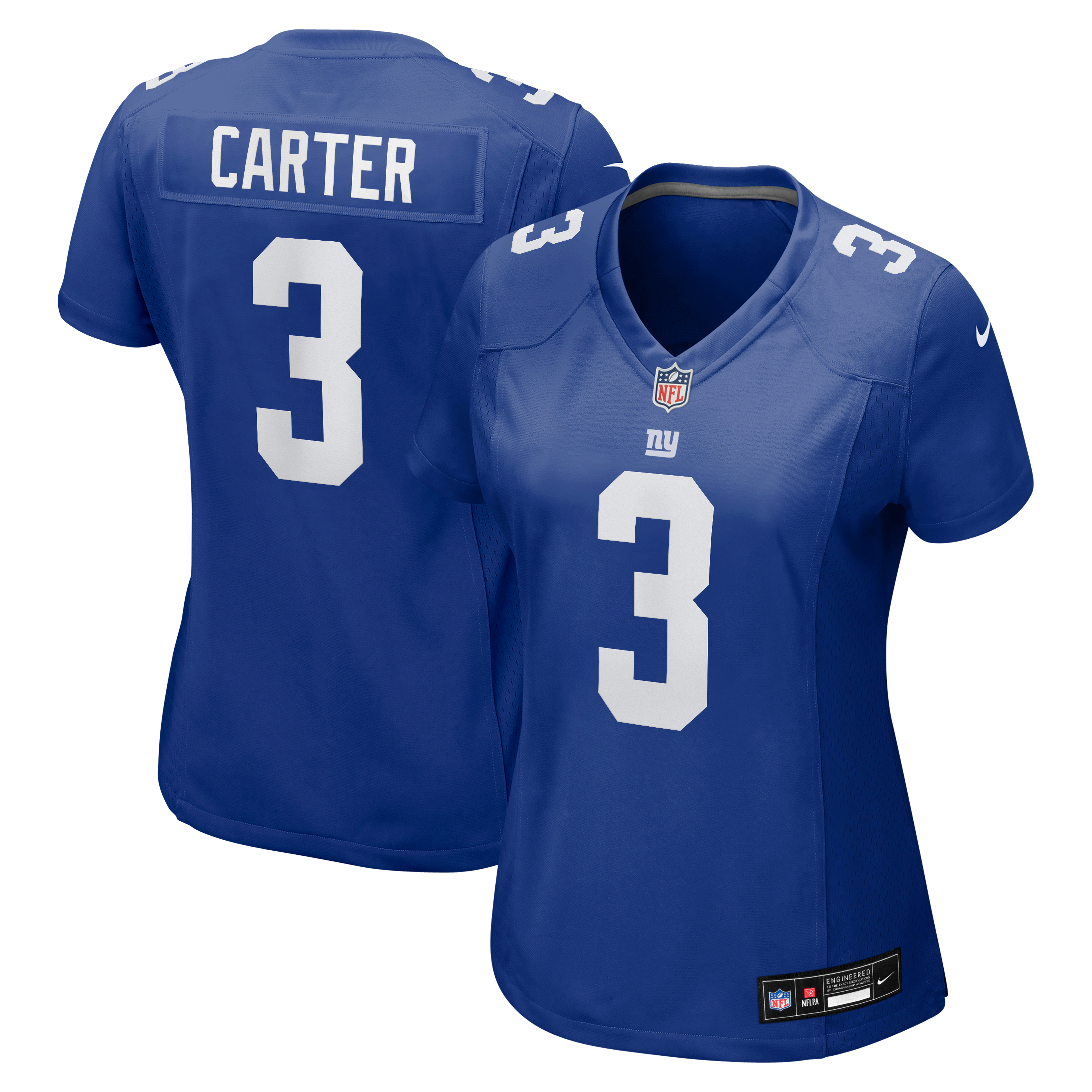 Abdul Carter New York Giants Women's Team Game Jersey - Royal - Image 2